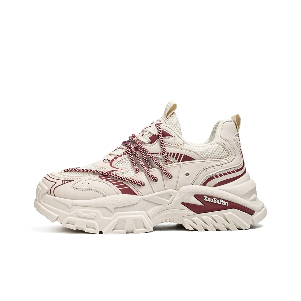 URBAN AUTHENTIC Высота Увеличивающая Устойчивый к истиранию Дышащий Противоскользящий Низкий Топ Тяжелая Подошва Мужские