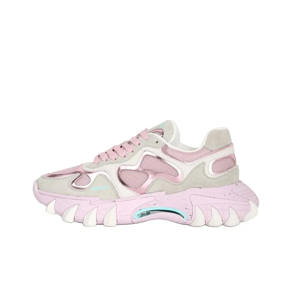 BALMAIN Casual Shoes Women's Low Top Pink/Gray