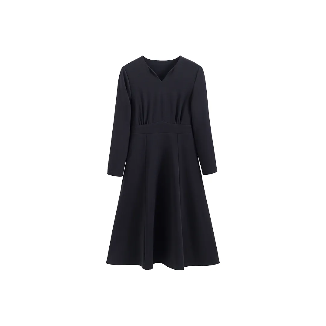 KAIMUSHI Женские Длинные Платья с Длинными Рукавами