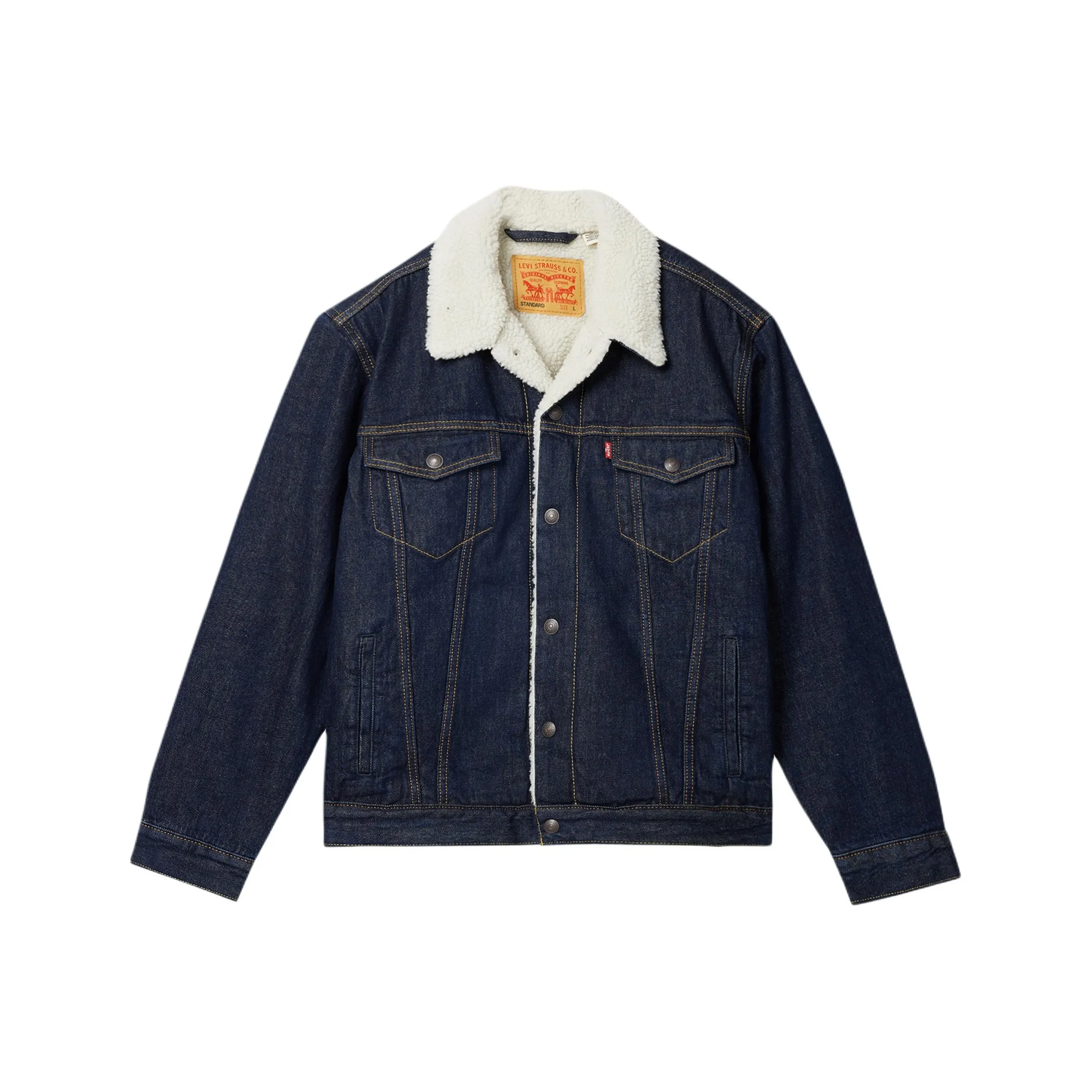 Levis Темно-синие Унисекс Джинсовые куртки