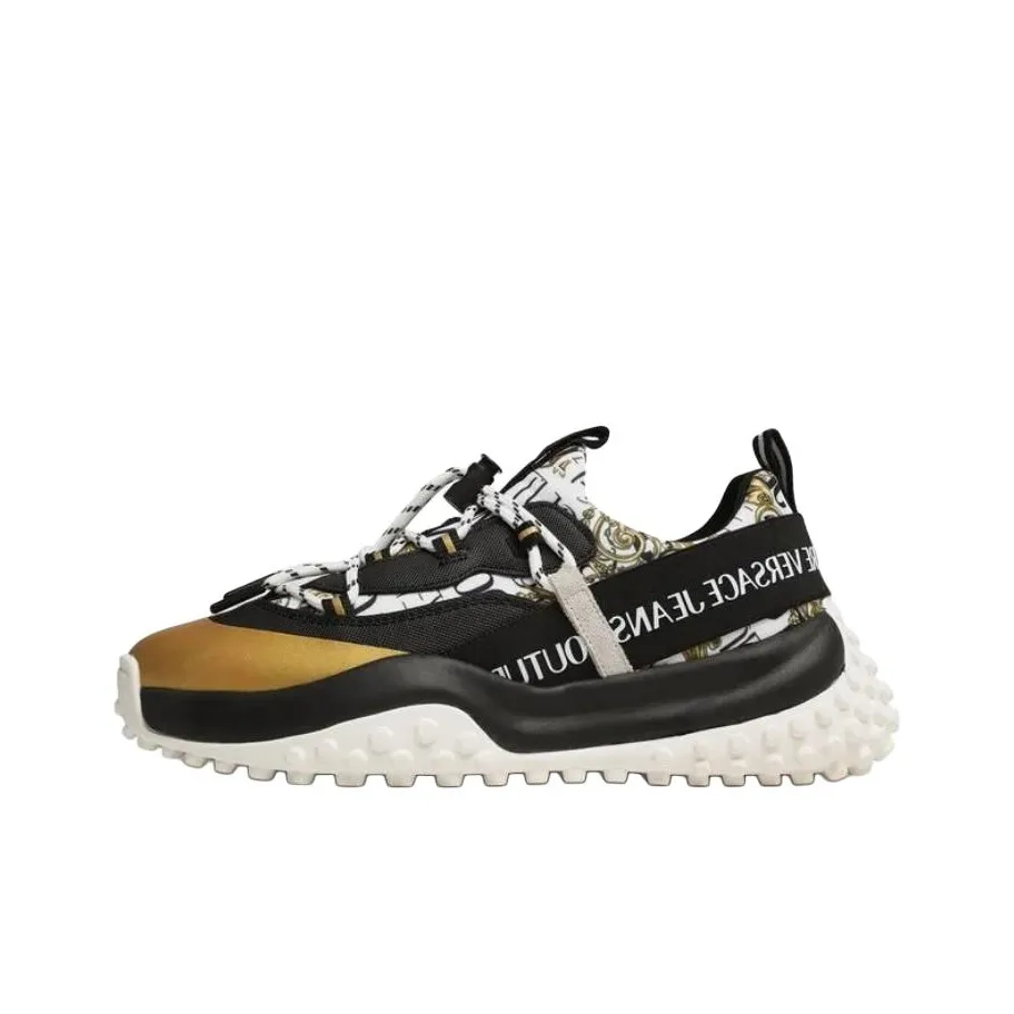 VERSACE JEANS Couture Низкий топ Повседневная обувь Мужской Черный