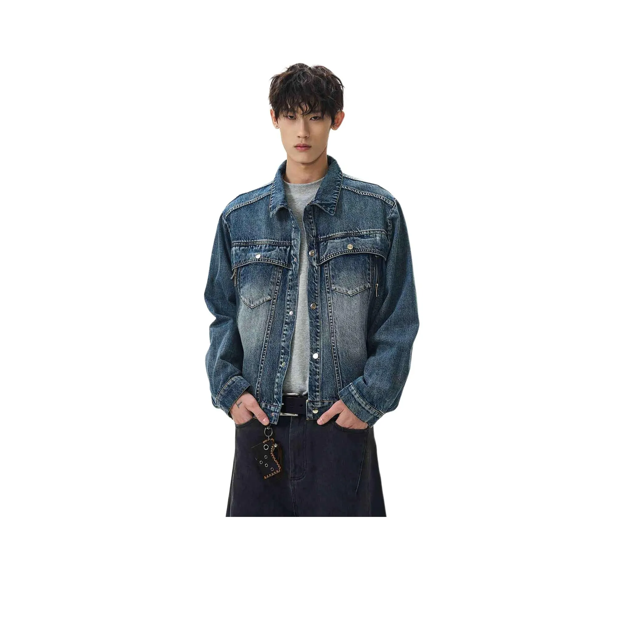 Pirkadat Синий Унисекс Джинсовые куртки