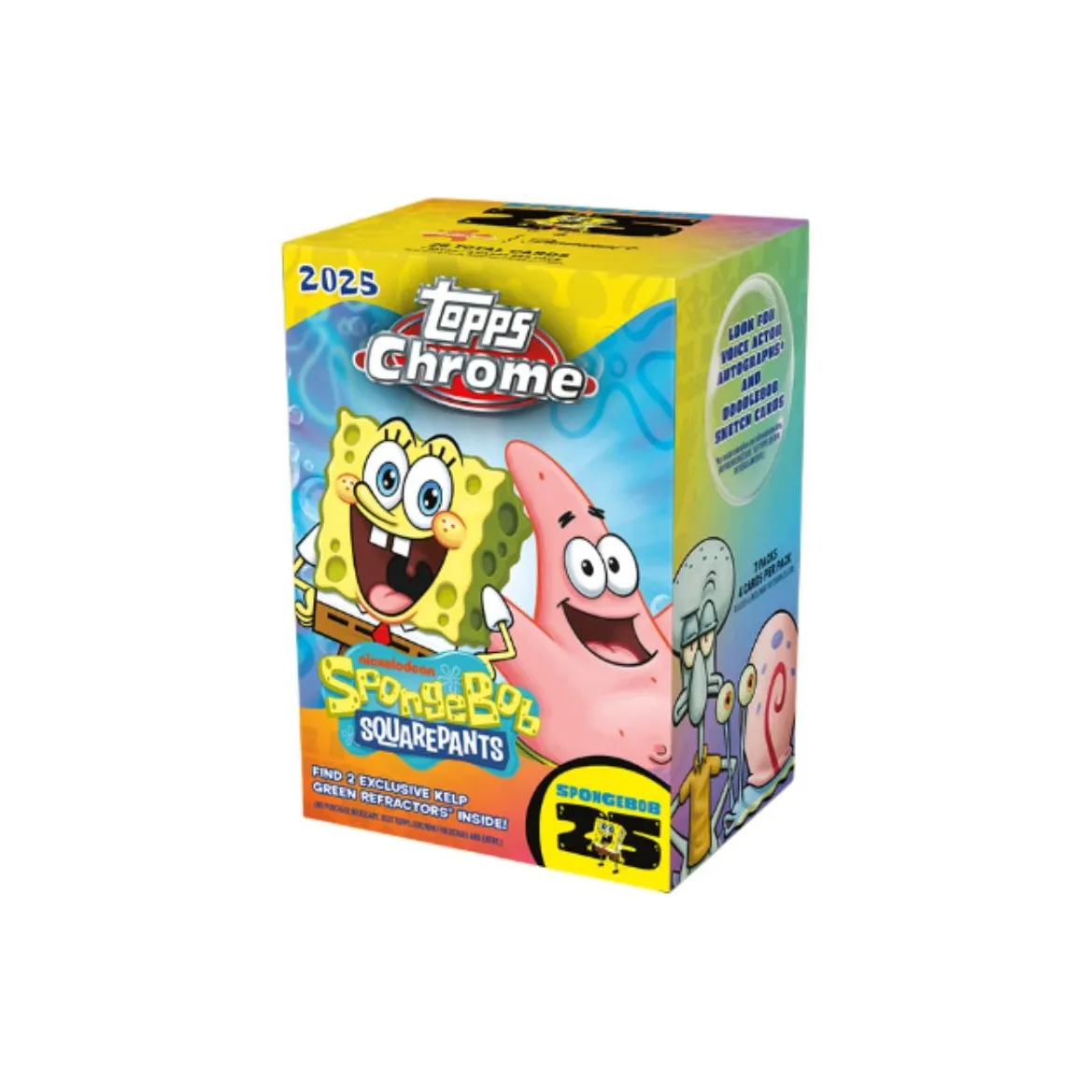 Topps SpongeBob 25th Anniversary Коллекционная карта IP Аниме Карточки Целая коробка