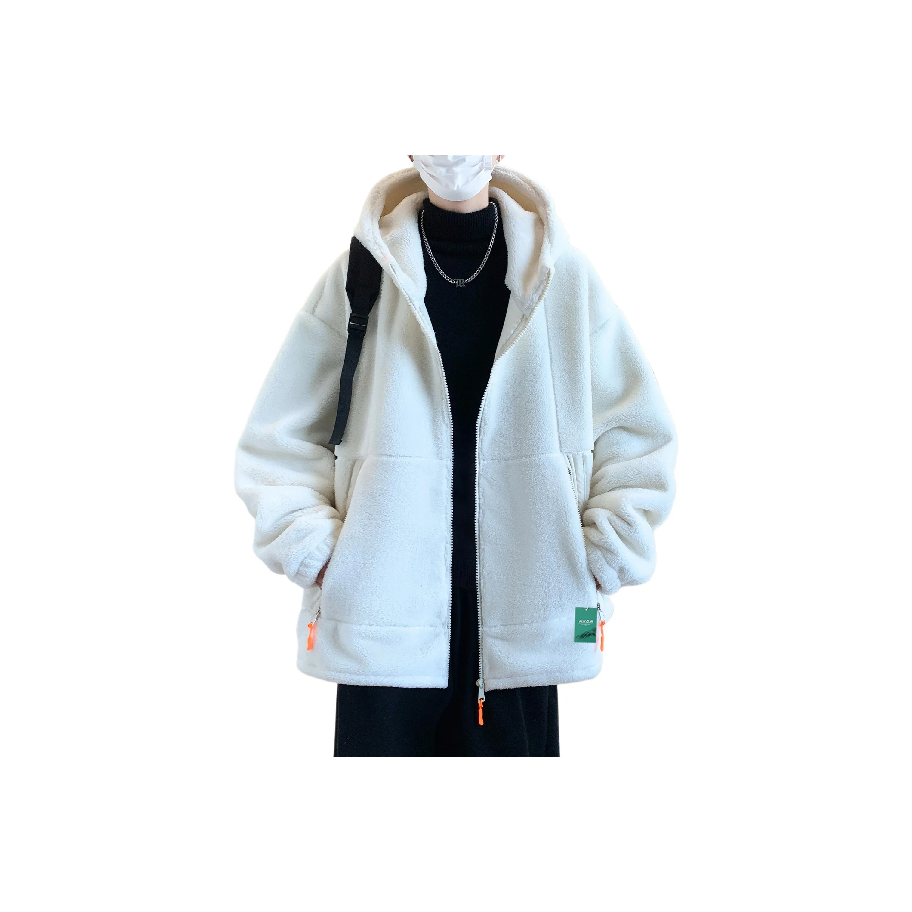 H.V.G.A Velvet Feel Coat Unisex H.V.G.A Вельвет Feel Пальто Унисекс