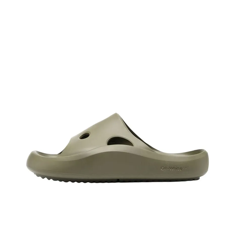 OFF Белый Стильный Сандалии Мужской Зеленый