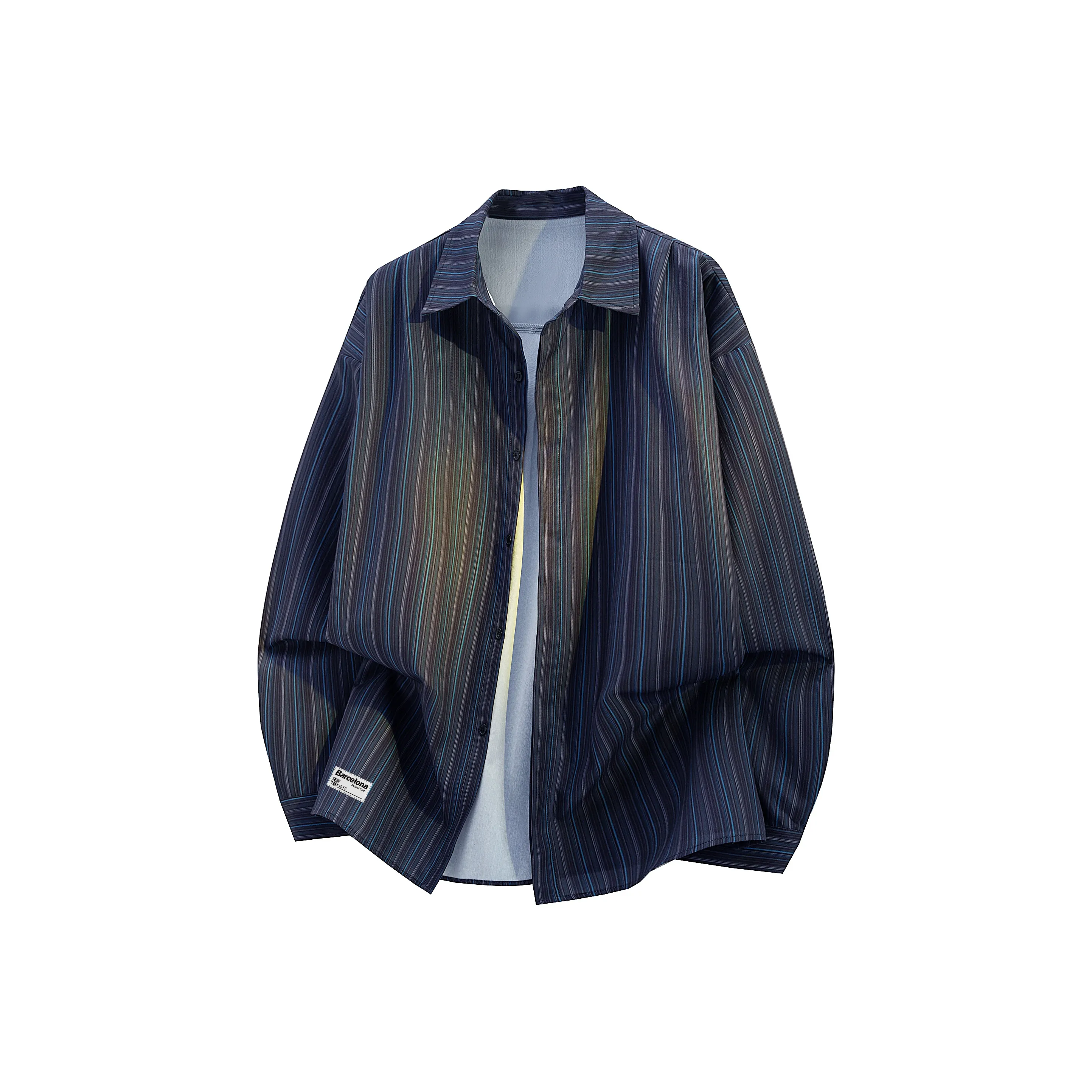 FCB ARCELONA Blue Unisex Shirt FCB ARCELONA Синий Унисекс Рубашка