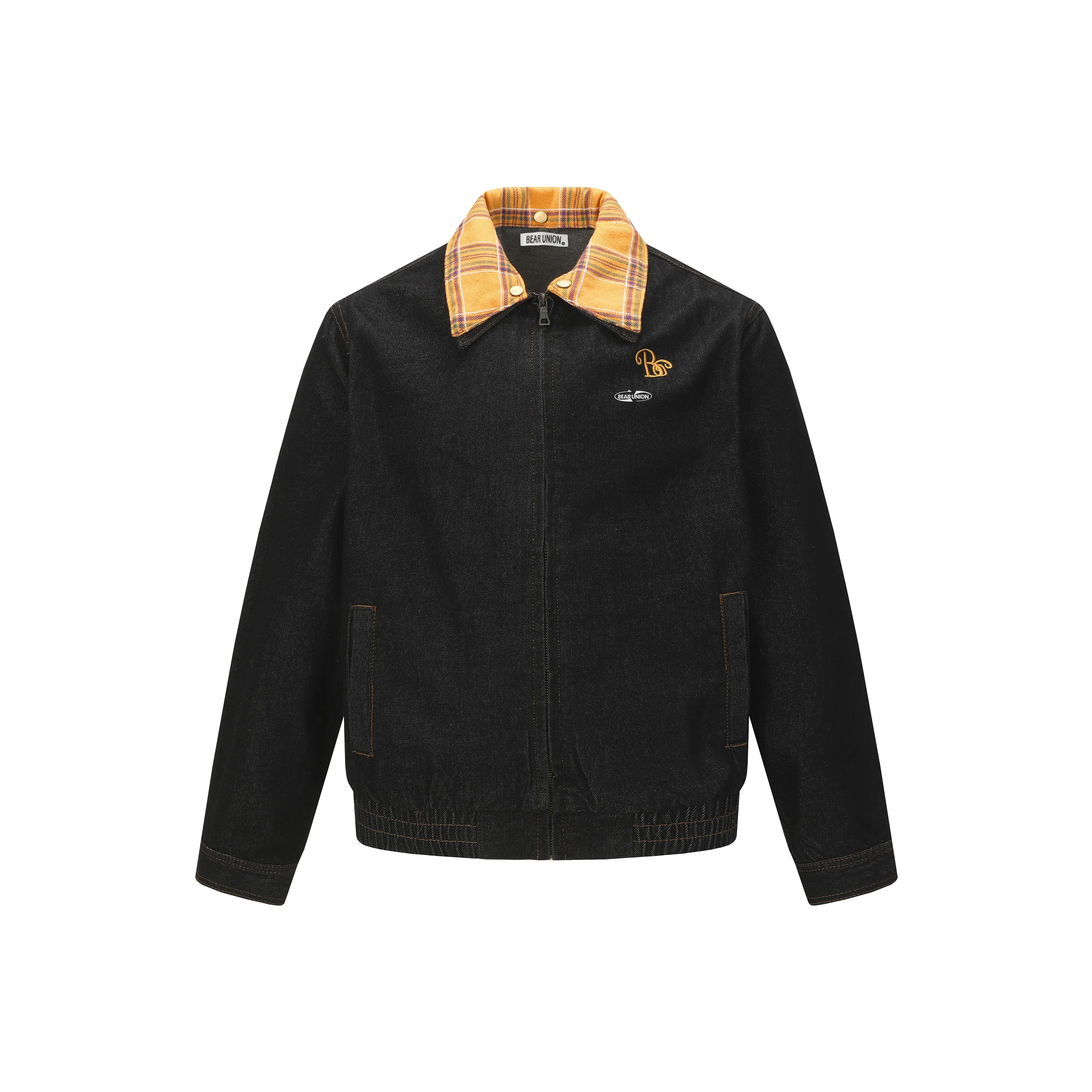 BEAR UNION Черный С подарками Съемная застежка-булавка Унисекс Джинсовые куртки