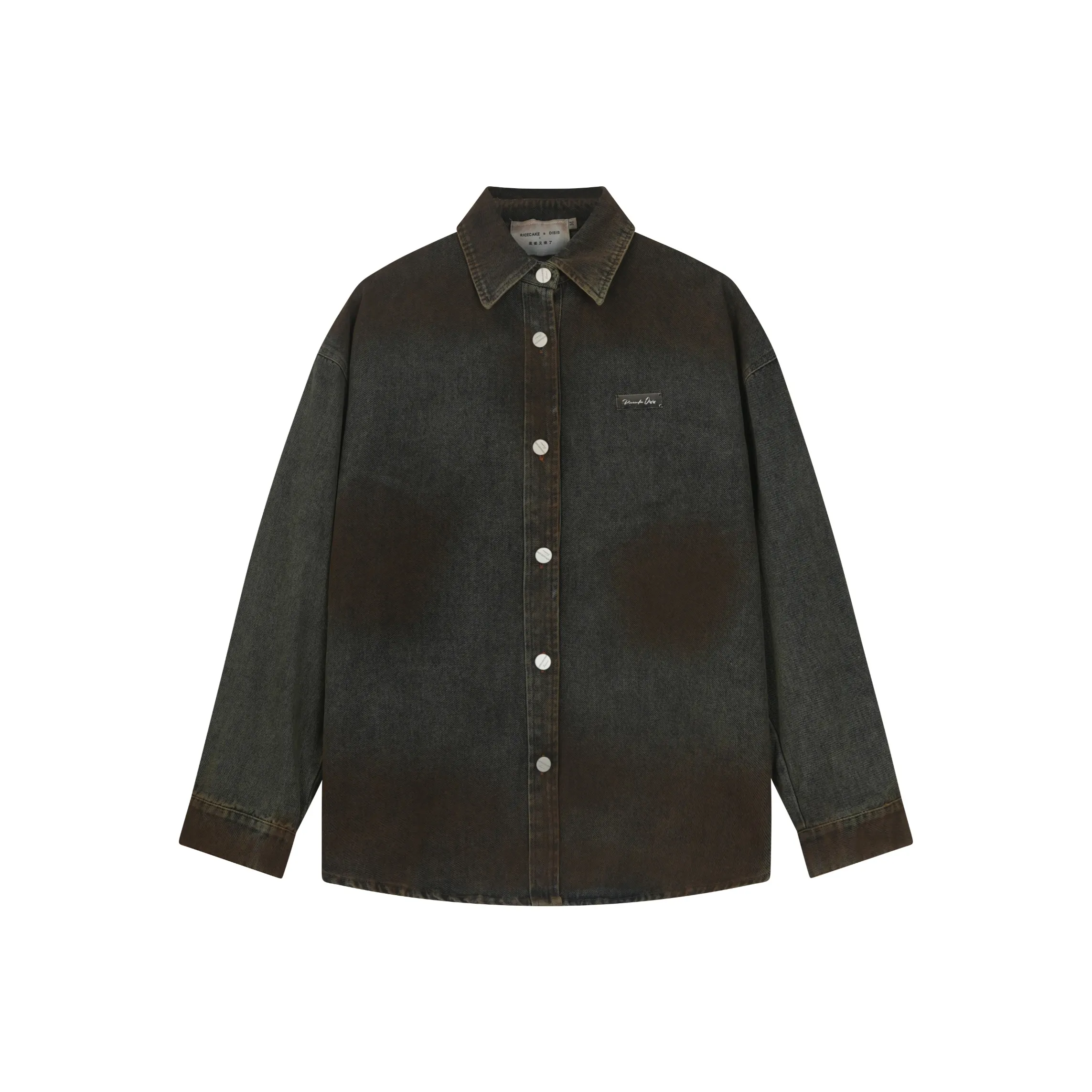 OISIS Винтаж Ржавый Желтый Женские Рубашки