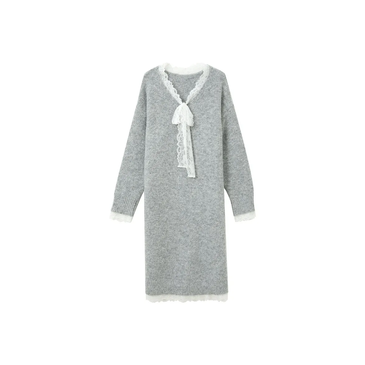 3COLOUR Длинное платье с длинными рукавами женское