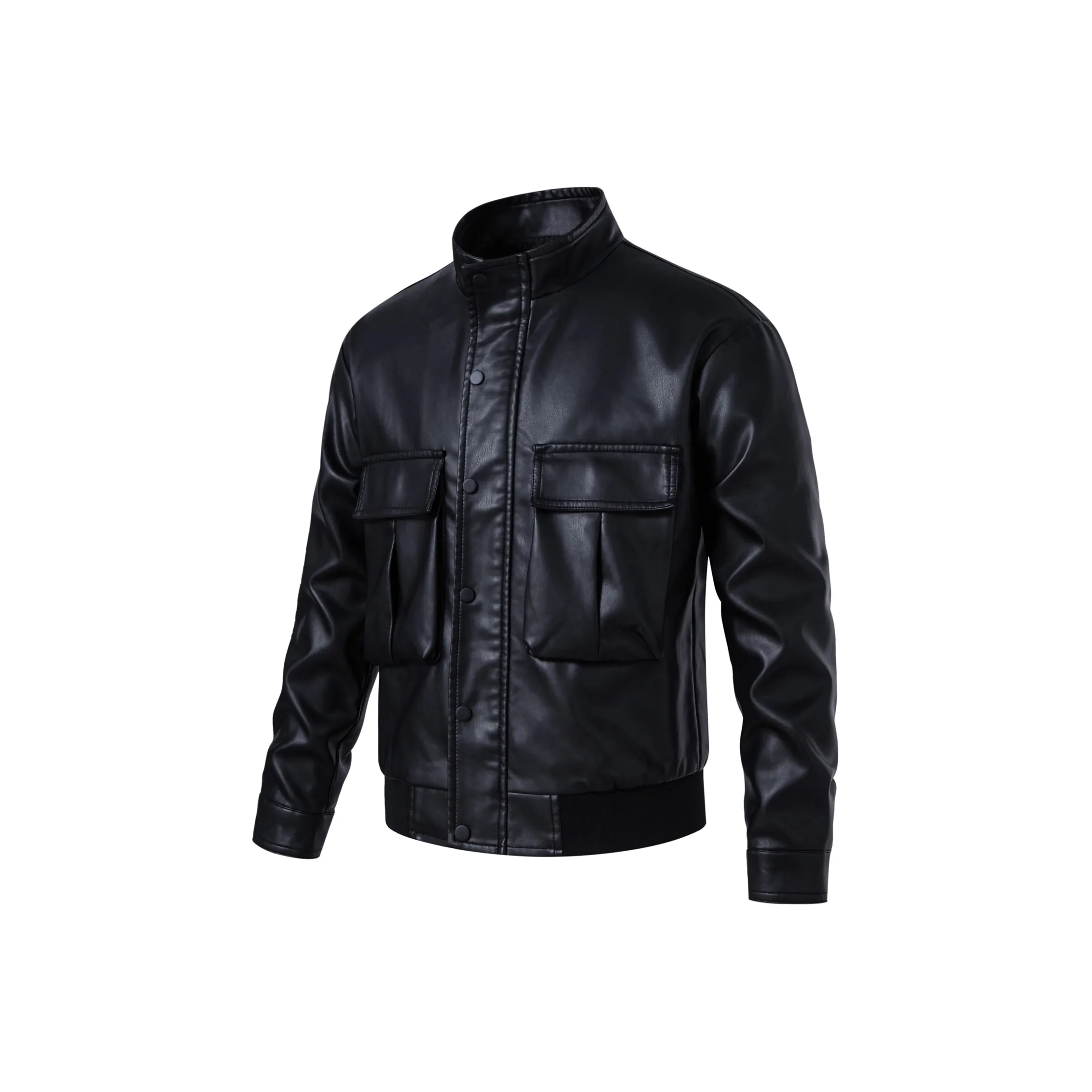 Paddy Julia Кожа Куртка Пальто Утеплённый Унисекс