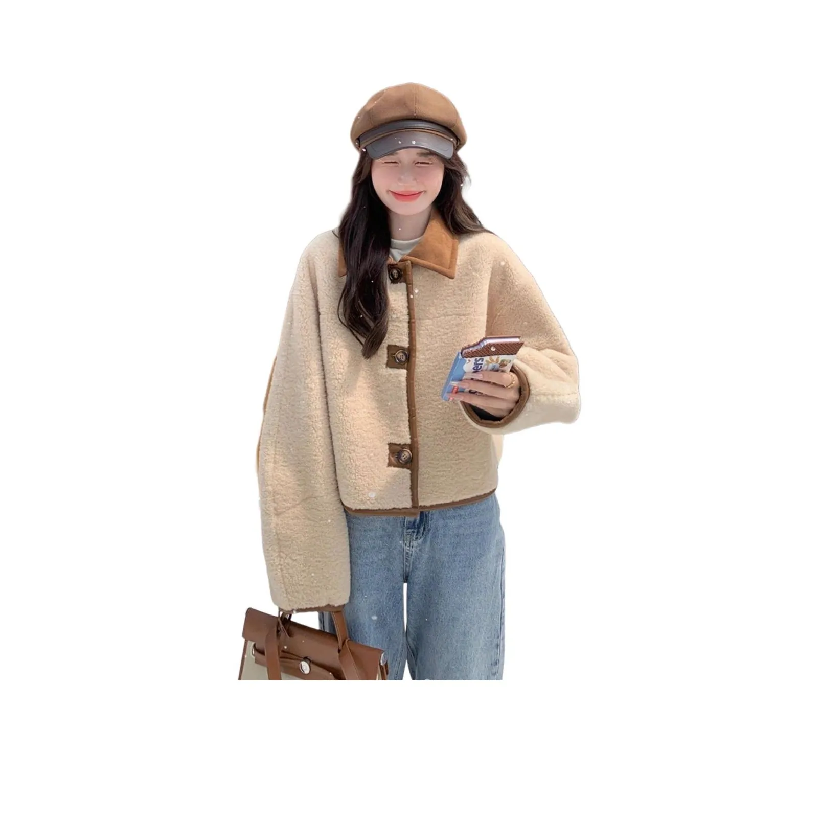 9c Collective Velvet Feel Coat Women's