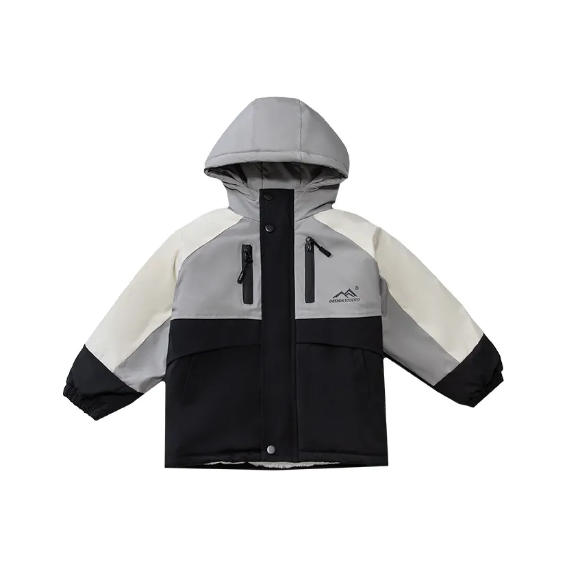 RHOBESAM Nemo Companion 78 Стилей Двойной Зиппер Парка Пальто Серый Детские Куртки