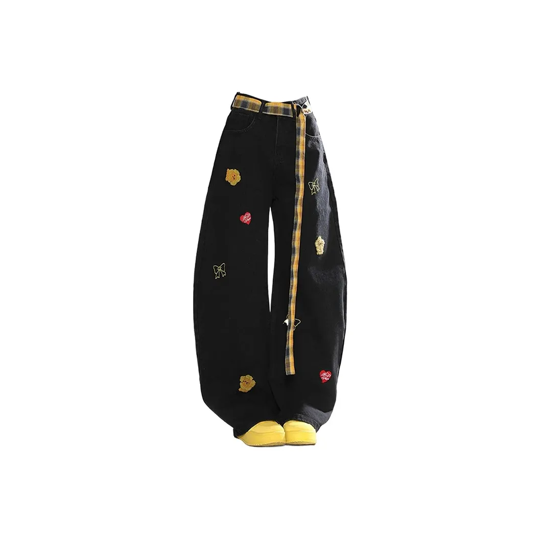 FUNST Черные Женские Джинсы