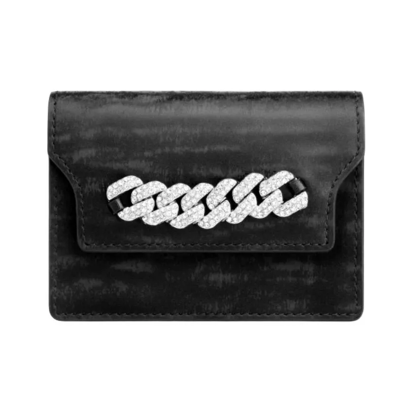 INJOYLIFE Кошелек из коровьей кожи держатель для монет мини женский черный