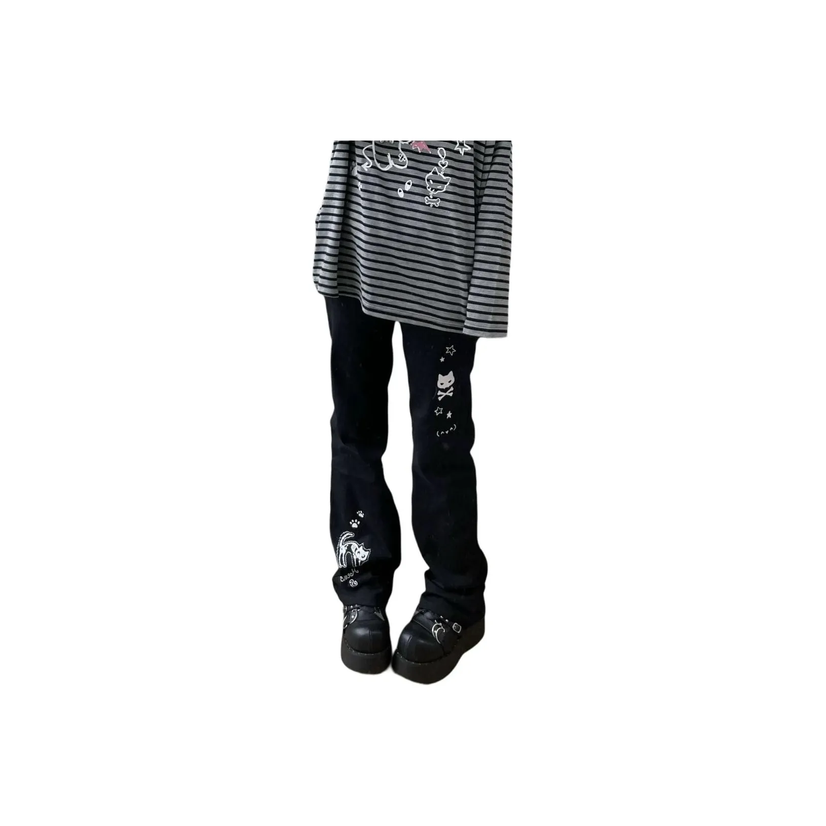 NVRFRGT Черные Женские Джинсы