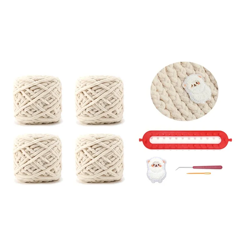 YOUWEI Полиэстер Вязаные Ткани Наборы для Вязания Шарфов DIY Унисекс