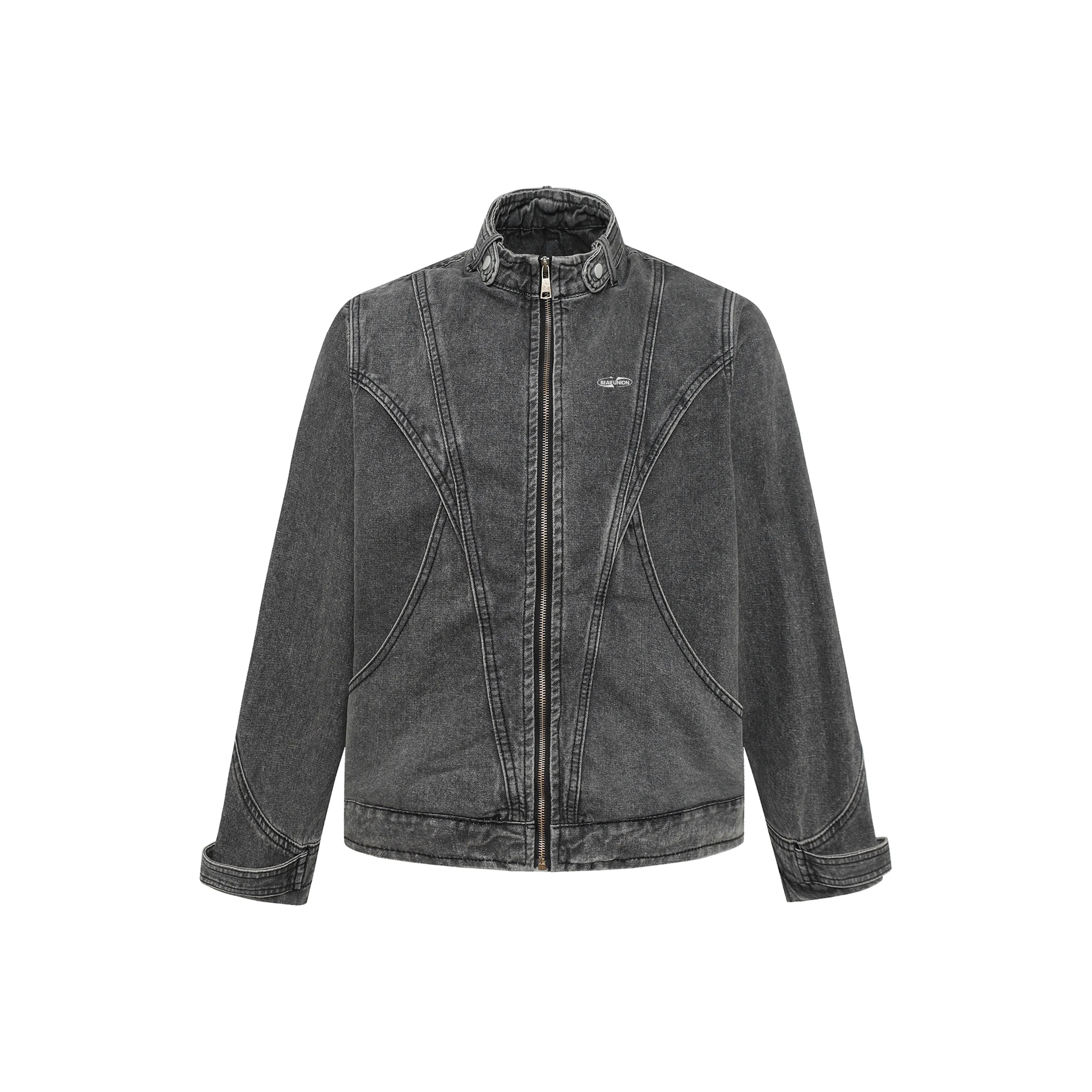 BEAR UNION Черный Серый В комплекте Съемная застежка-булавка Унисекс Джинсовые куртки