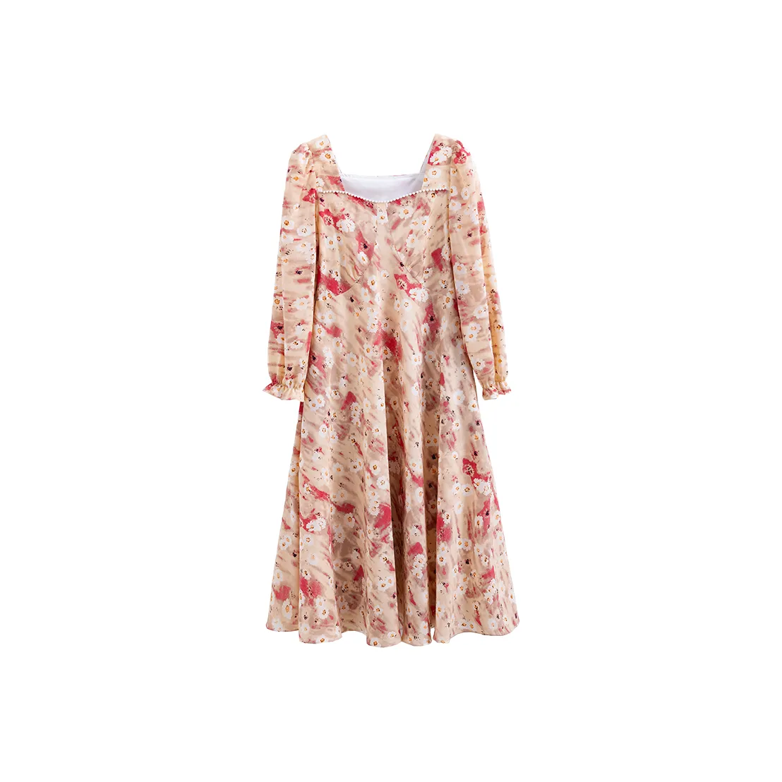 KAIMUSHI Женские Длинные Платья с Длинными Рукавами