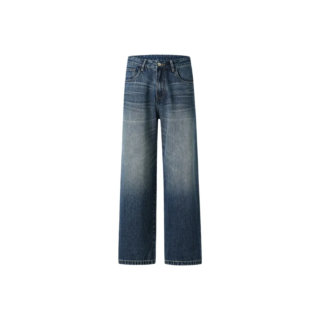 UKTK Королевский синий Мужские Джинсы