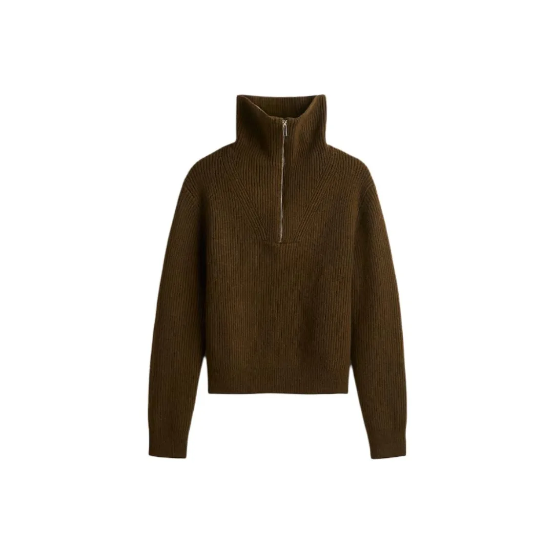 H M Темный хаки зеленый женские свитеры