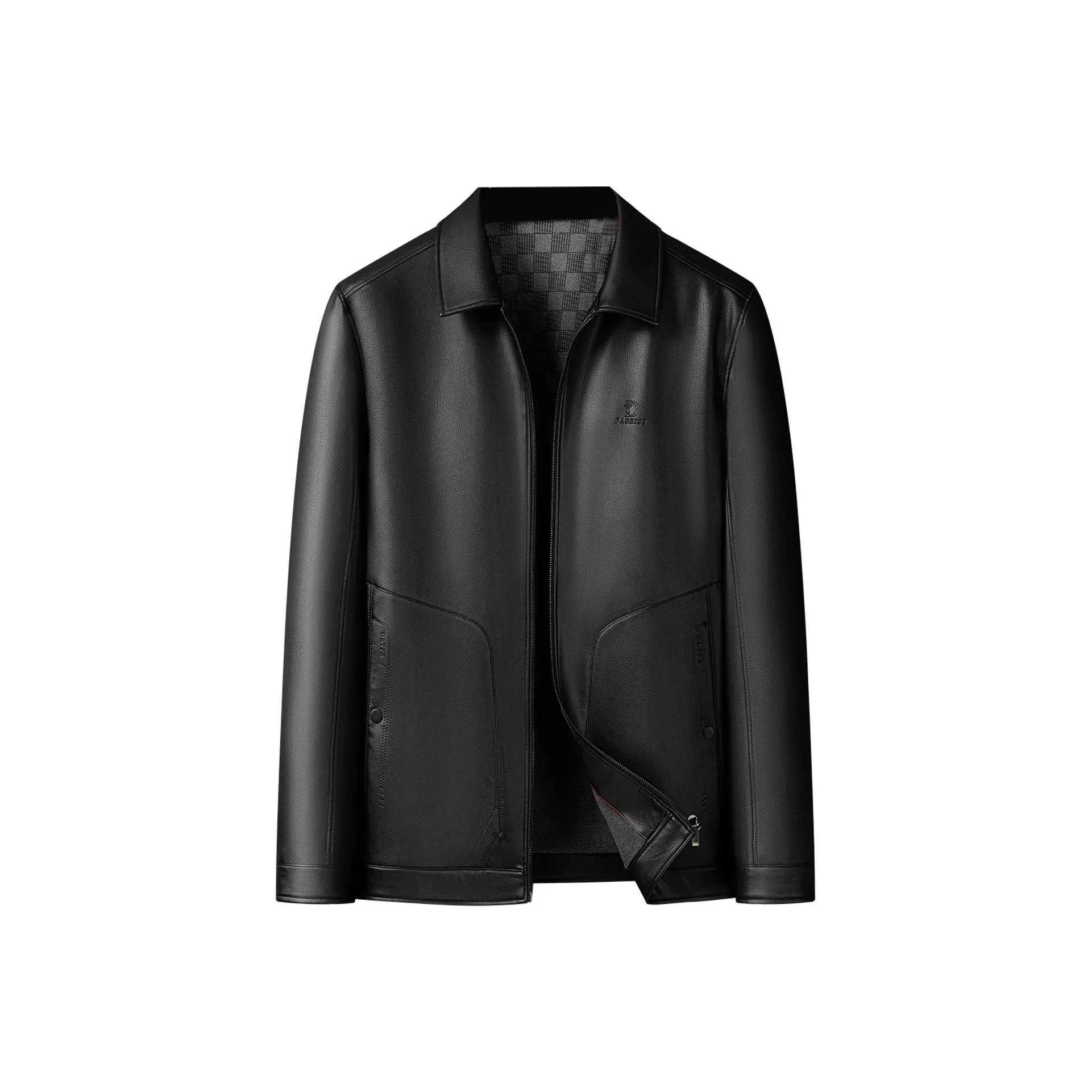 BAISHENGHU Кожа Куртка Мужская