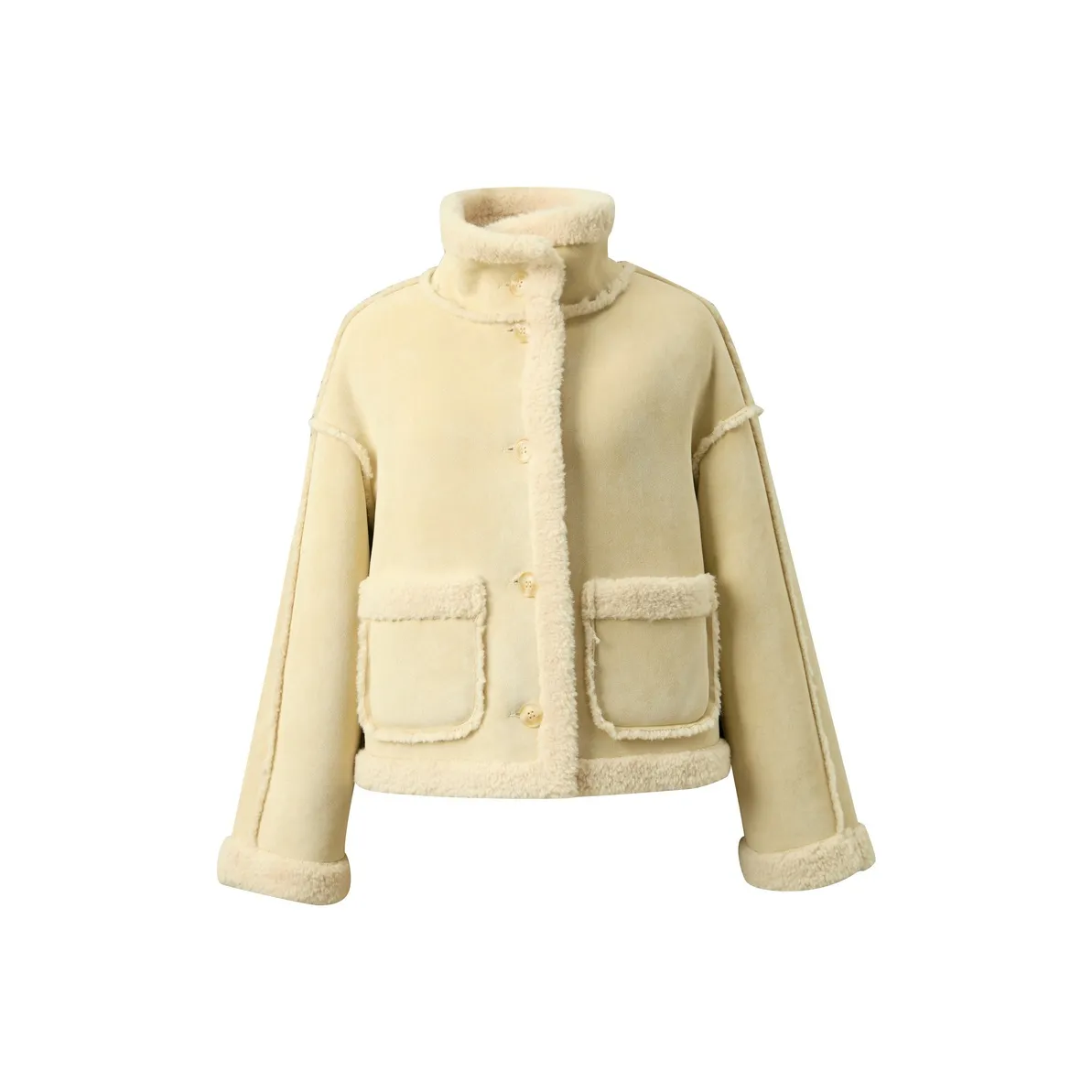 3COLOUR Светло-желтый Женские меховые изделия