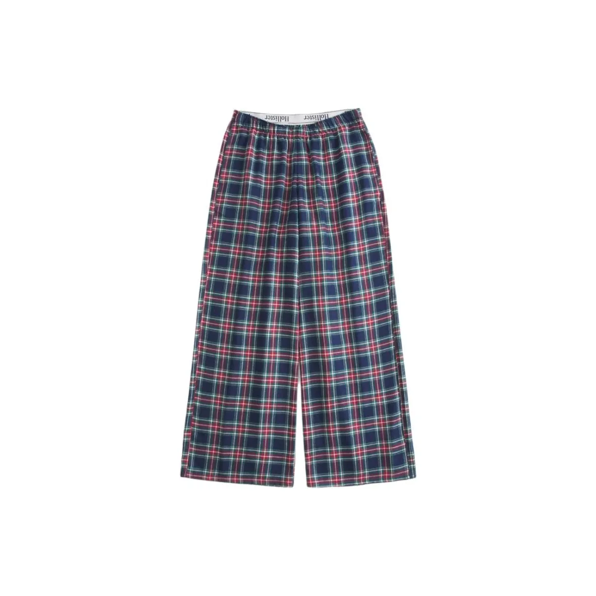 Hollister Женские пижамные штаны в синем клетчатом принте