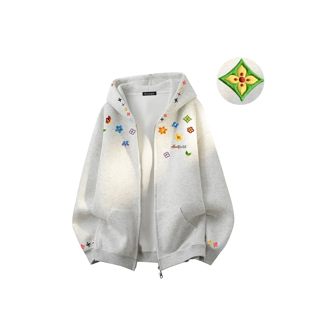 HUANQIU Кардиган Свитшот Унисекс