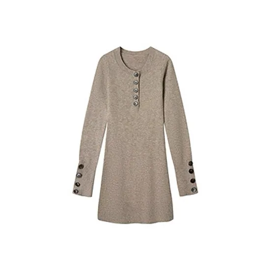 Udon House Длинное платье с длинными рукавами женское