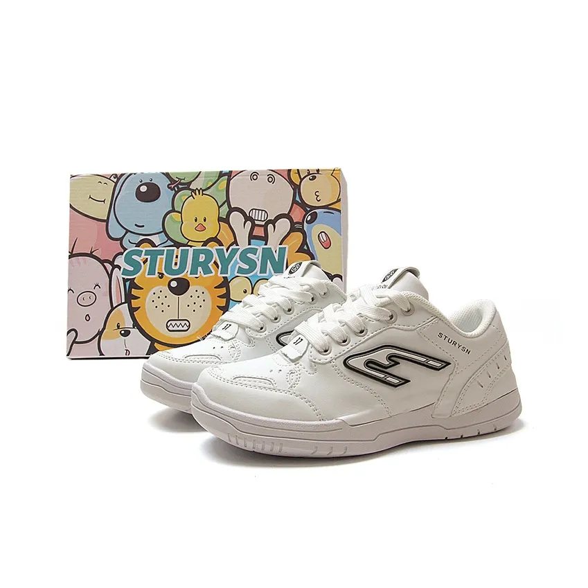 STUR YSN Износостойкие Легкие Низкие Кроссовки для скейтбординга Унисекс Белый Черный