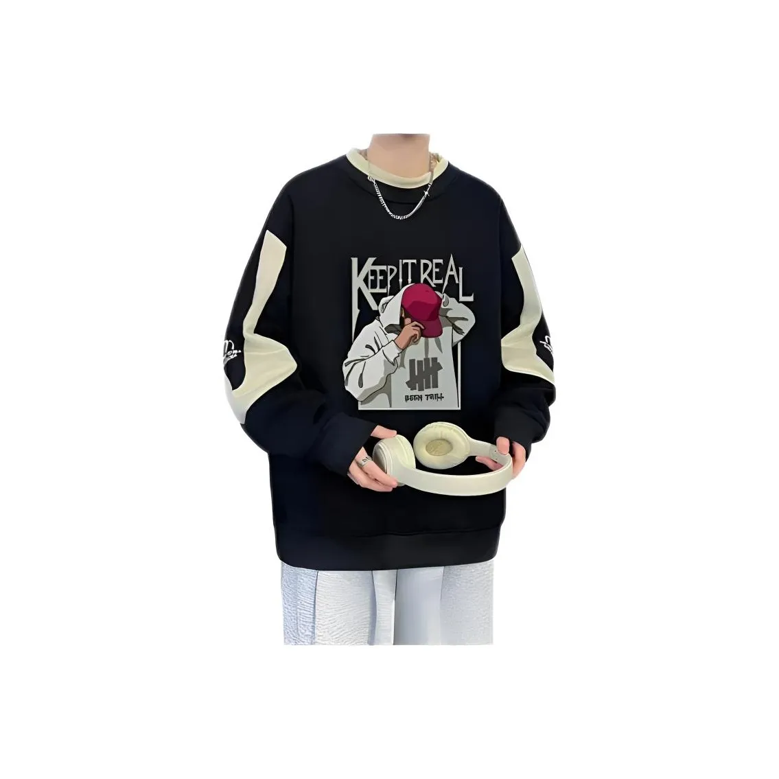 ENPofficial Длинный рукав Свитшот Топ Мужской