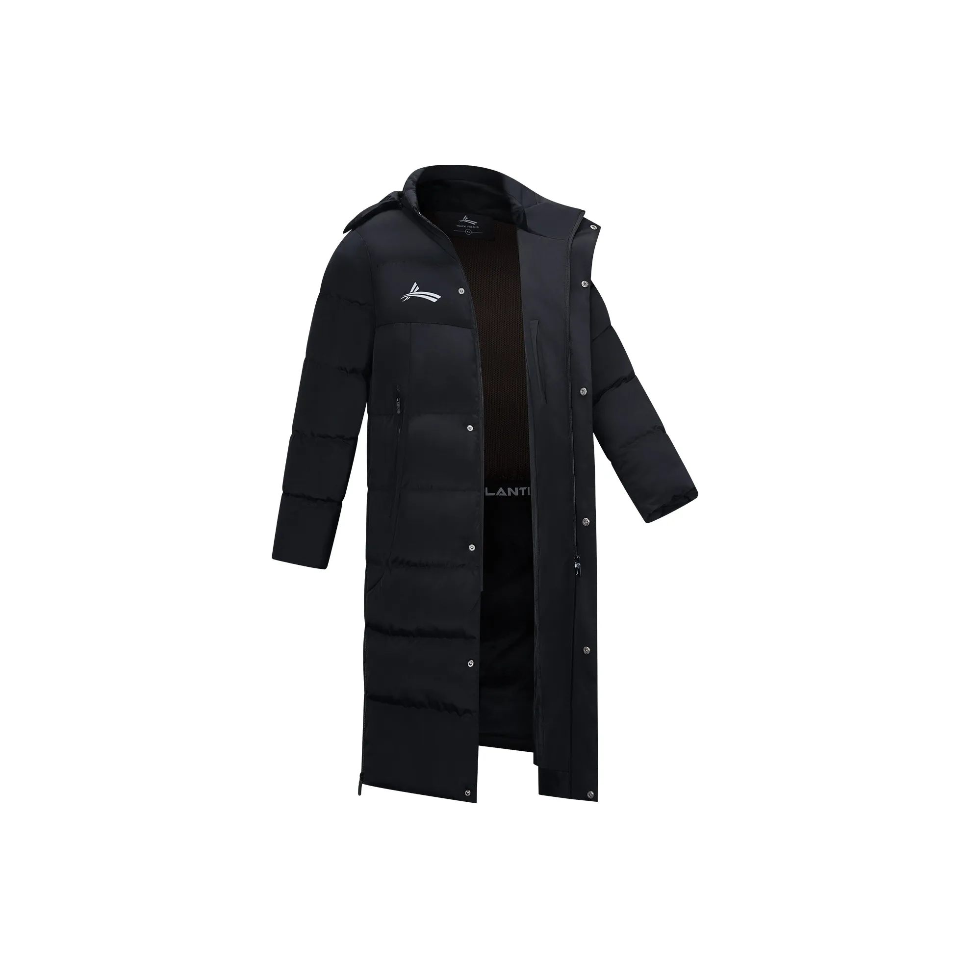 Volanti Хлопковый пуховик унисекс черного цвета