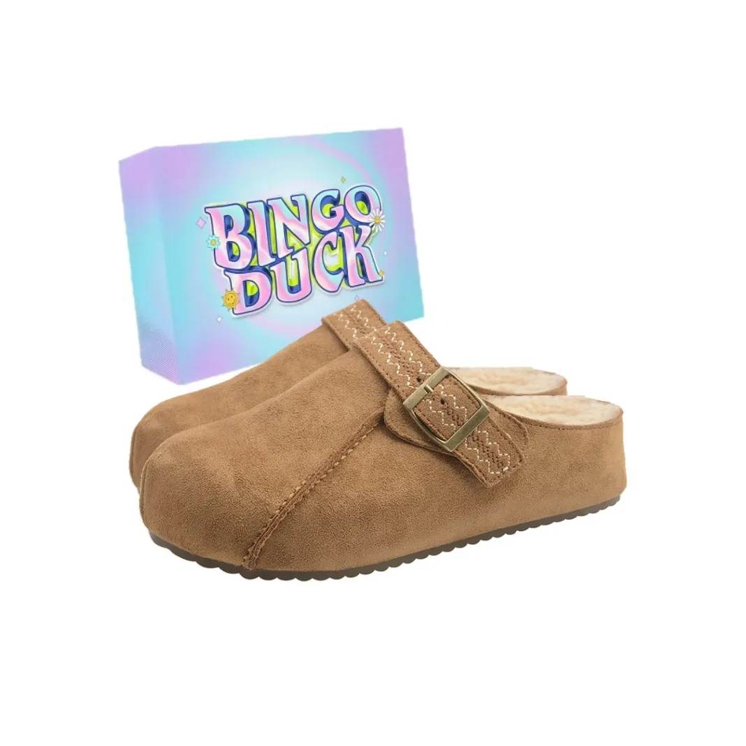 BINGO DUCK Резиновая подошва Домашние тапочки Женские