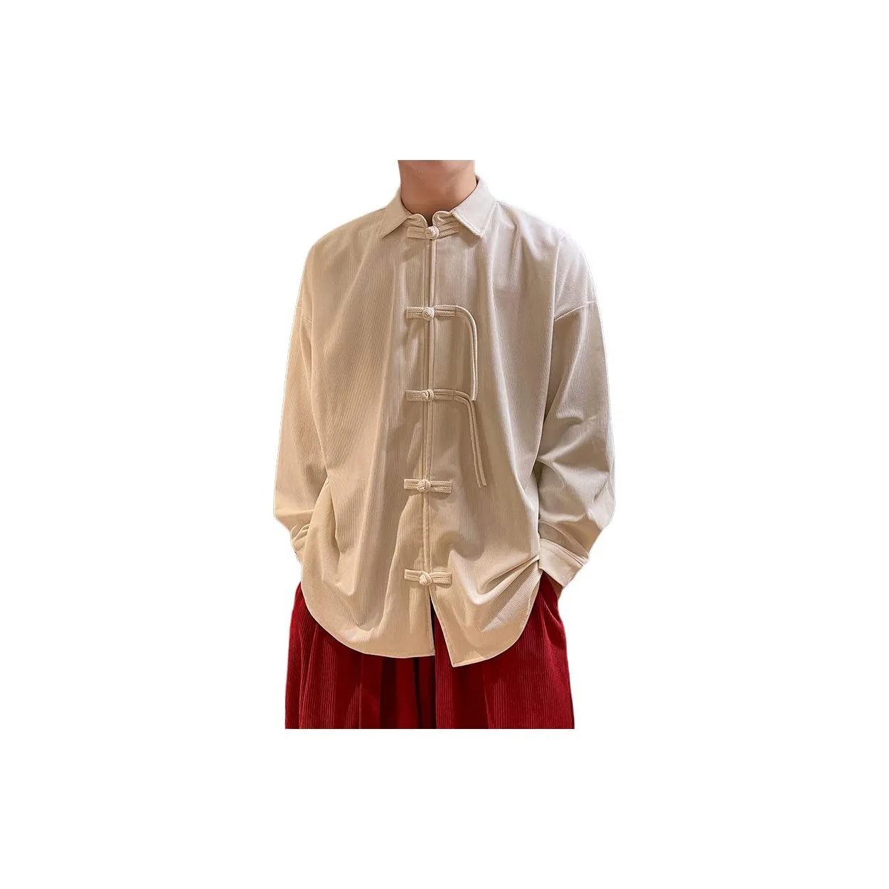 JIARONG Бежевый Унисекс Рубашки