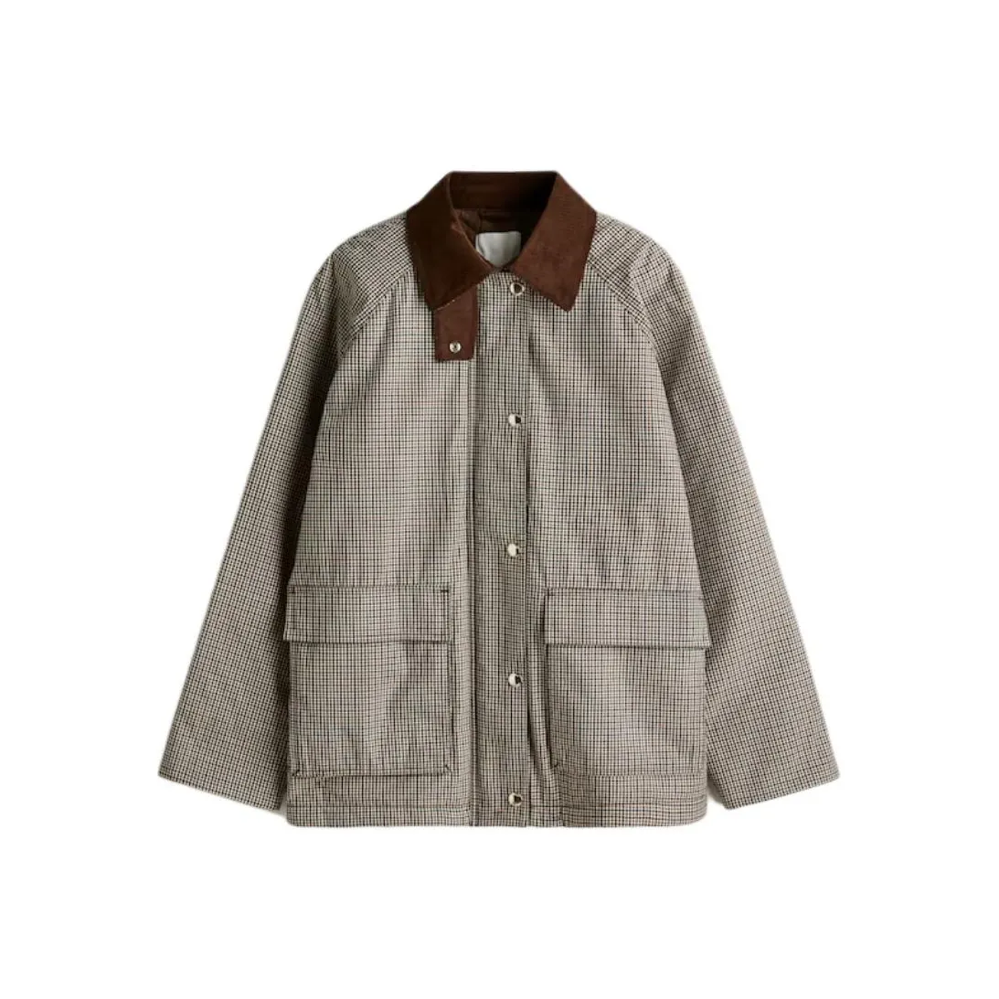 H M Коричневый Клетчатый Женские Куртки