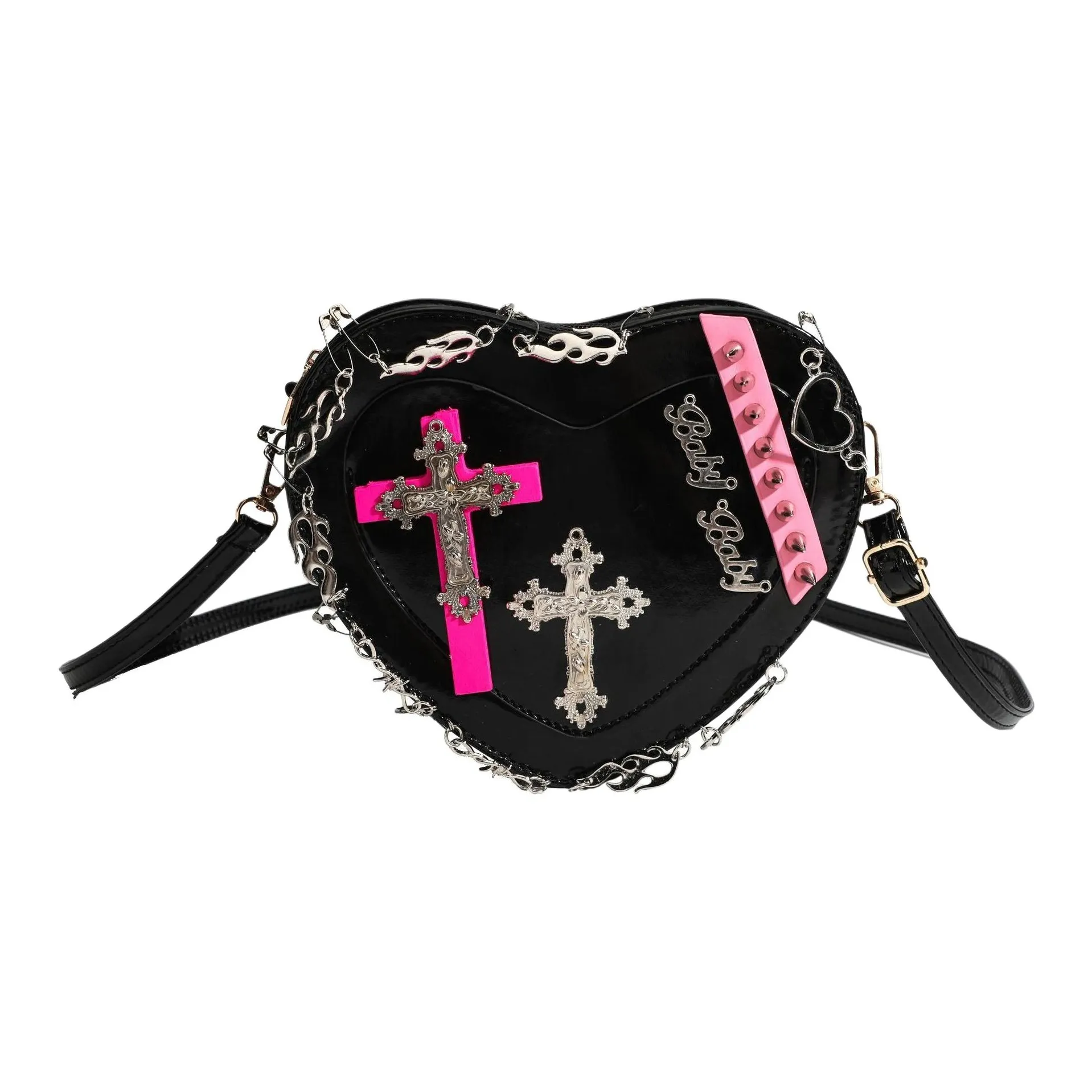 NATTY ПУ (полиуретан) Сумка через плечо Женская Черная