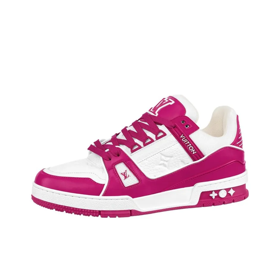 LOUIS VUITTON Trainer Skateboard Shoes Unisex Low Top White Purple