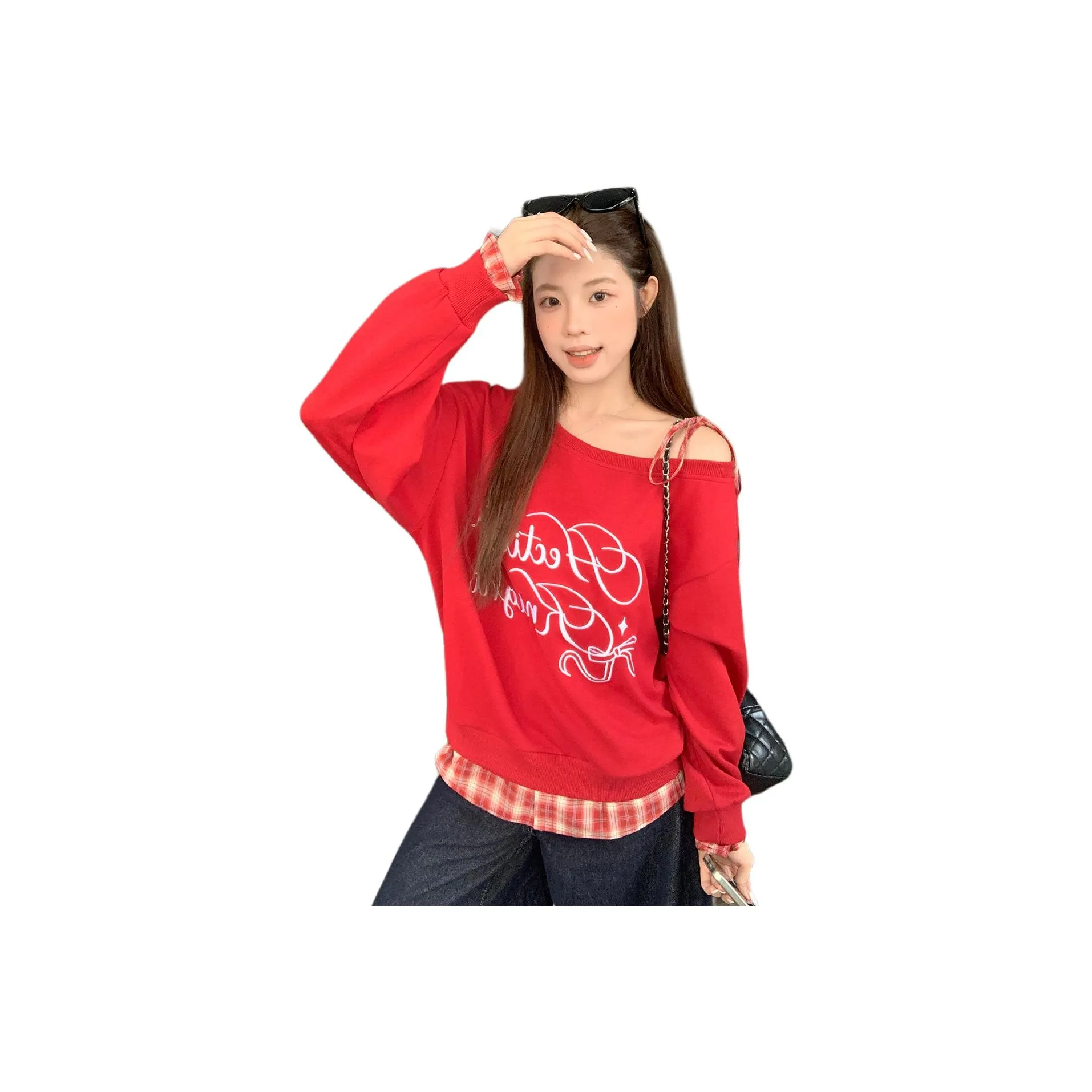 HIPHOPPUNKS Красный Женский Свитшот