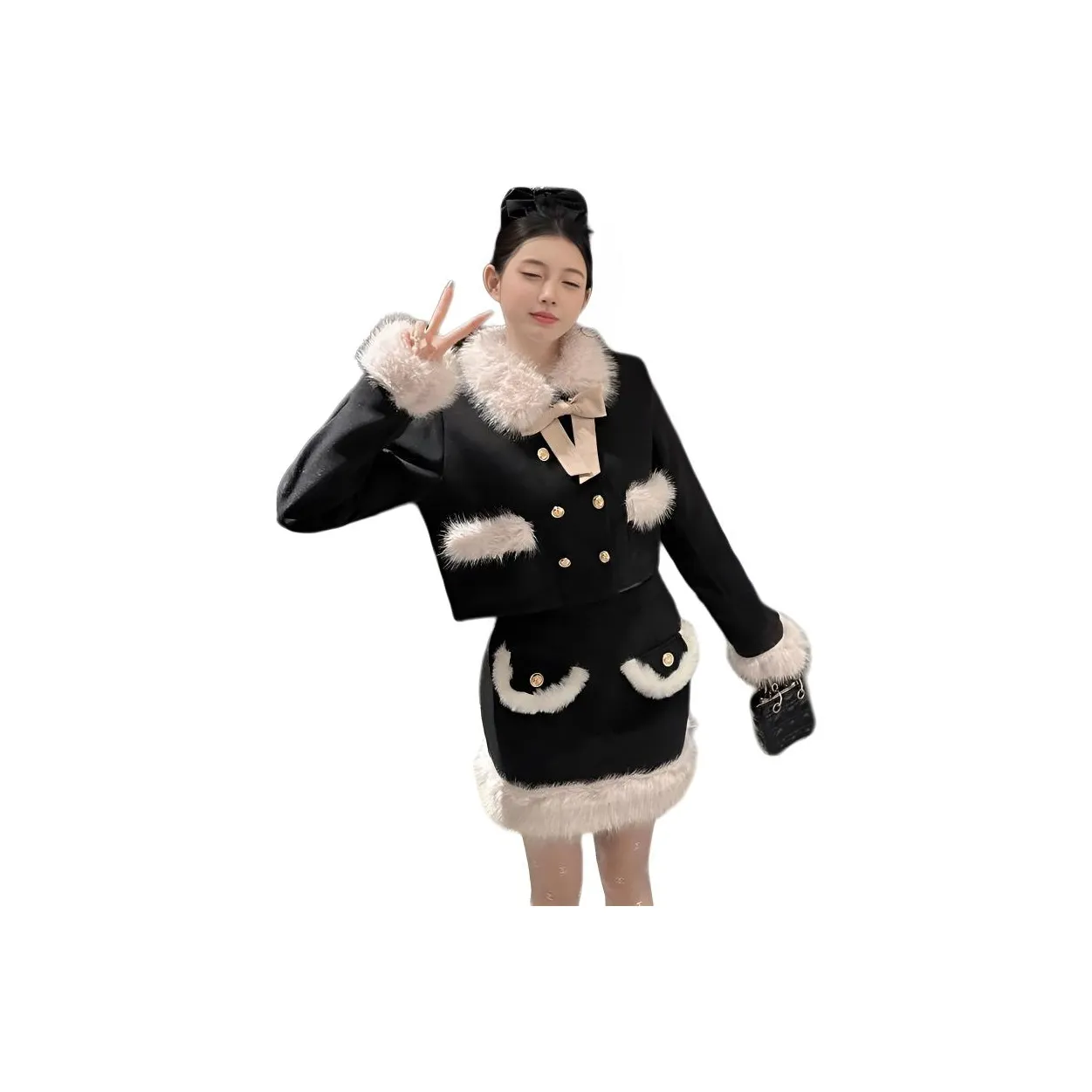 XIANSINIAO Длинное платье с длинными рукавами женское