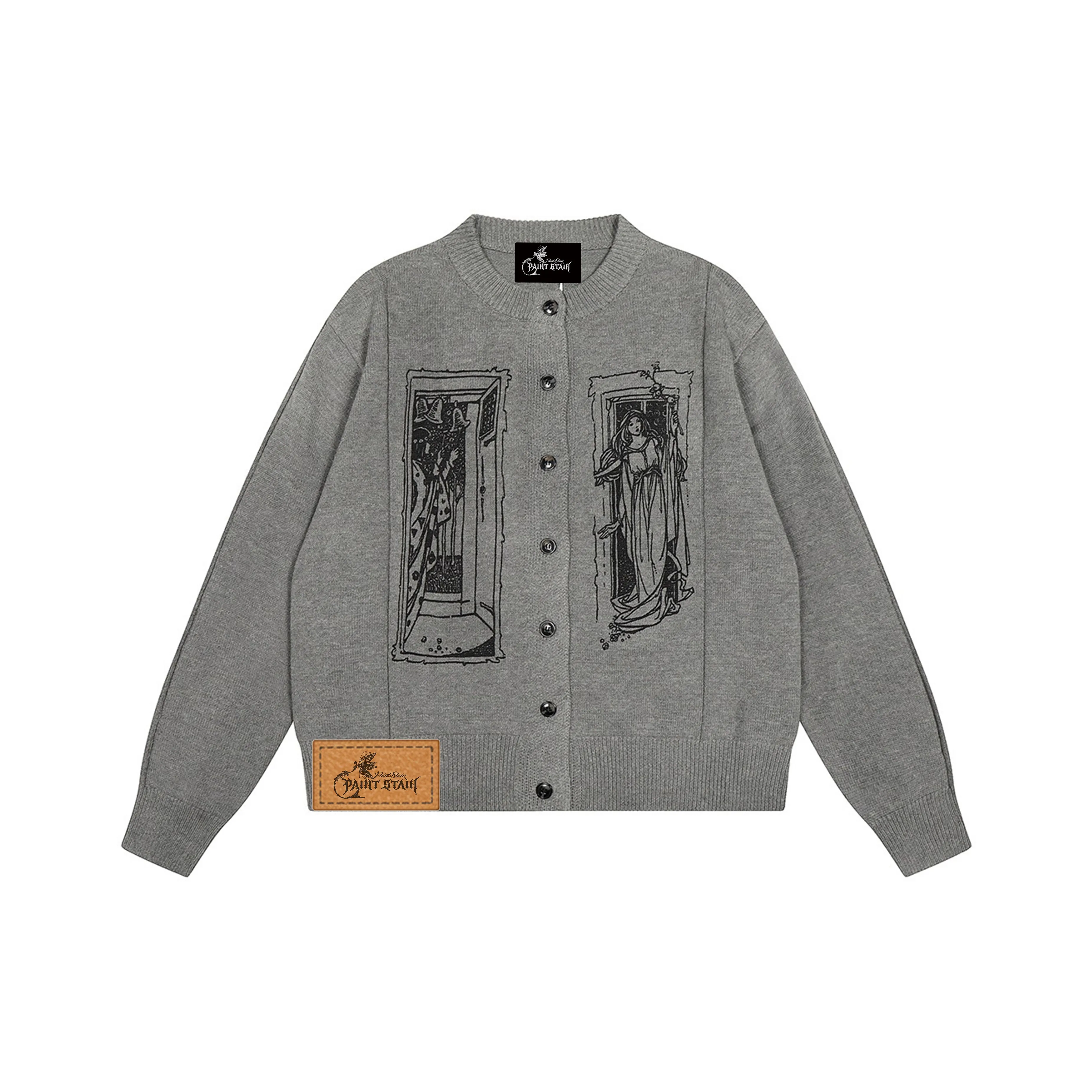 PAINT STAIN Темно-серый Унисекс Трикотаж