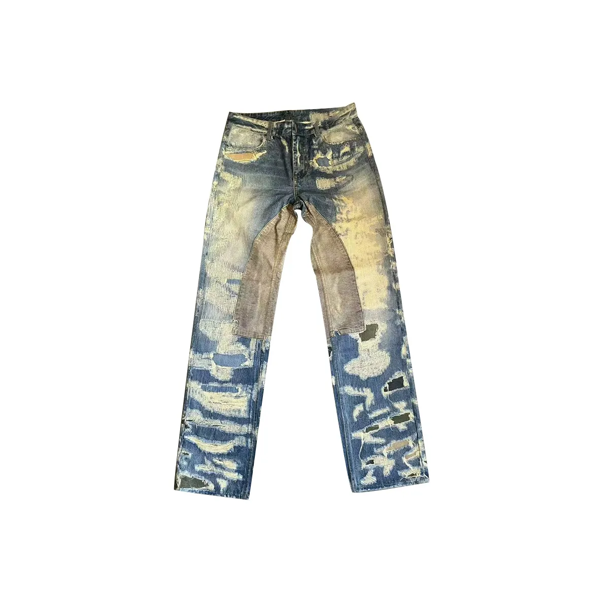 YICHEN Светло-синие Унисекс Джинсы