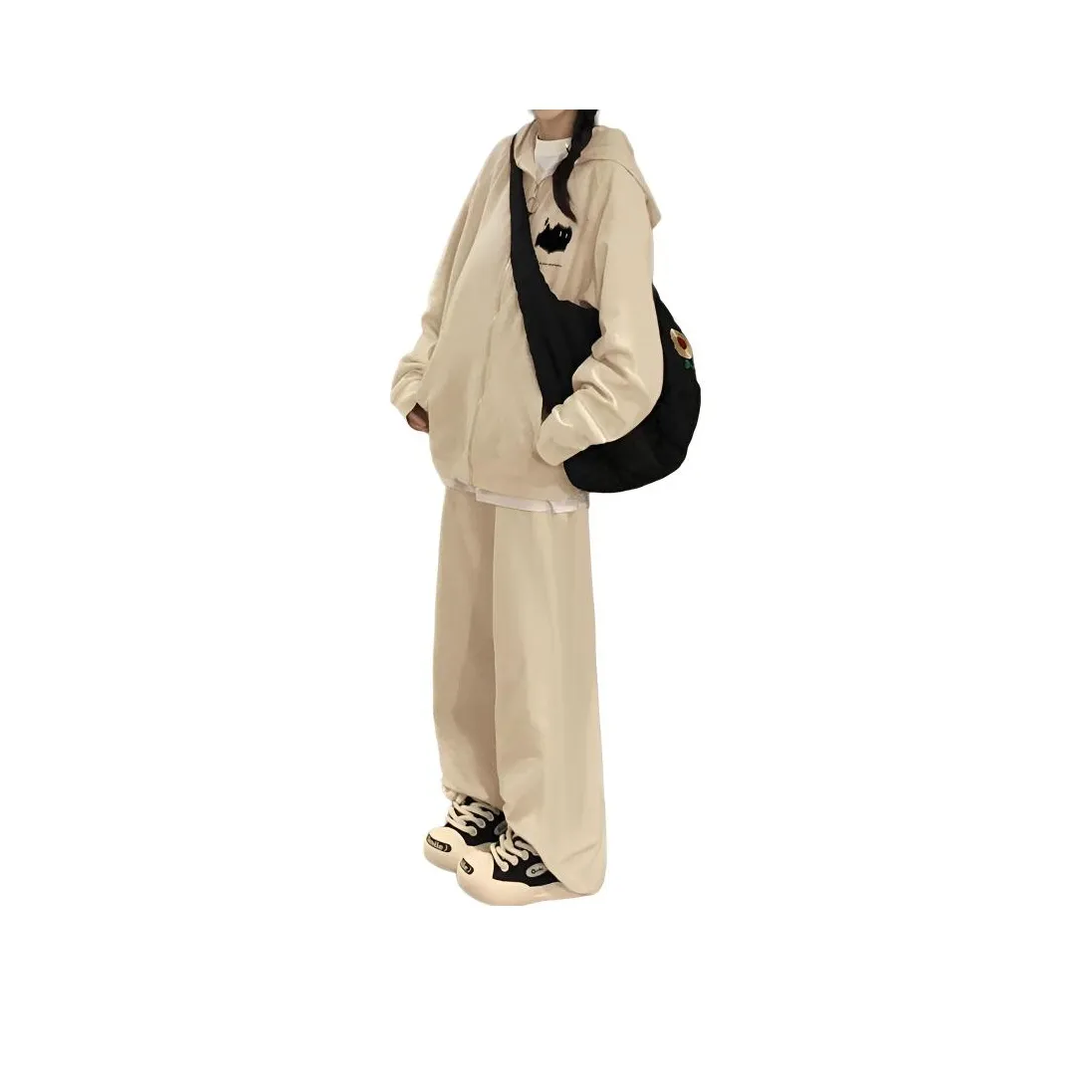 Dippanis Абрикос Нет Флис Подкладка Женские Повседневные Костюмы