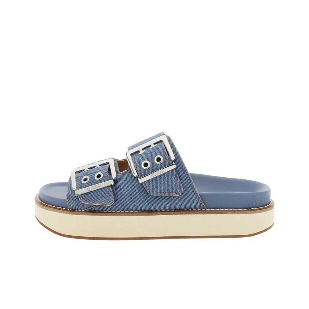 GANNI Slide Slippers Women's Blue
