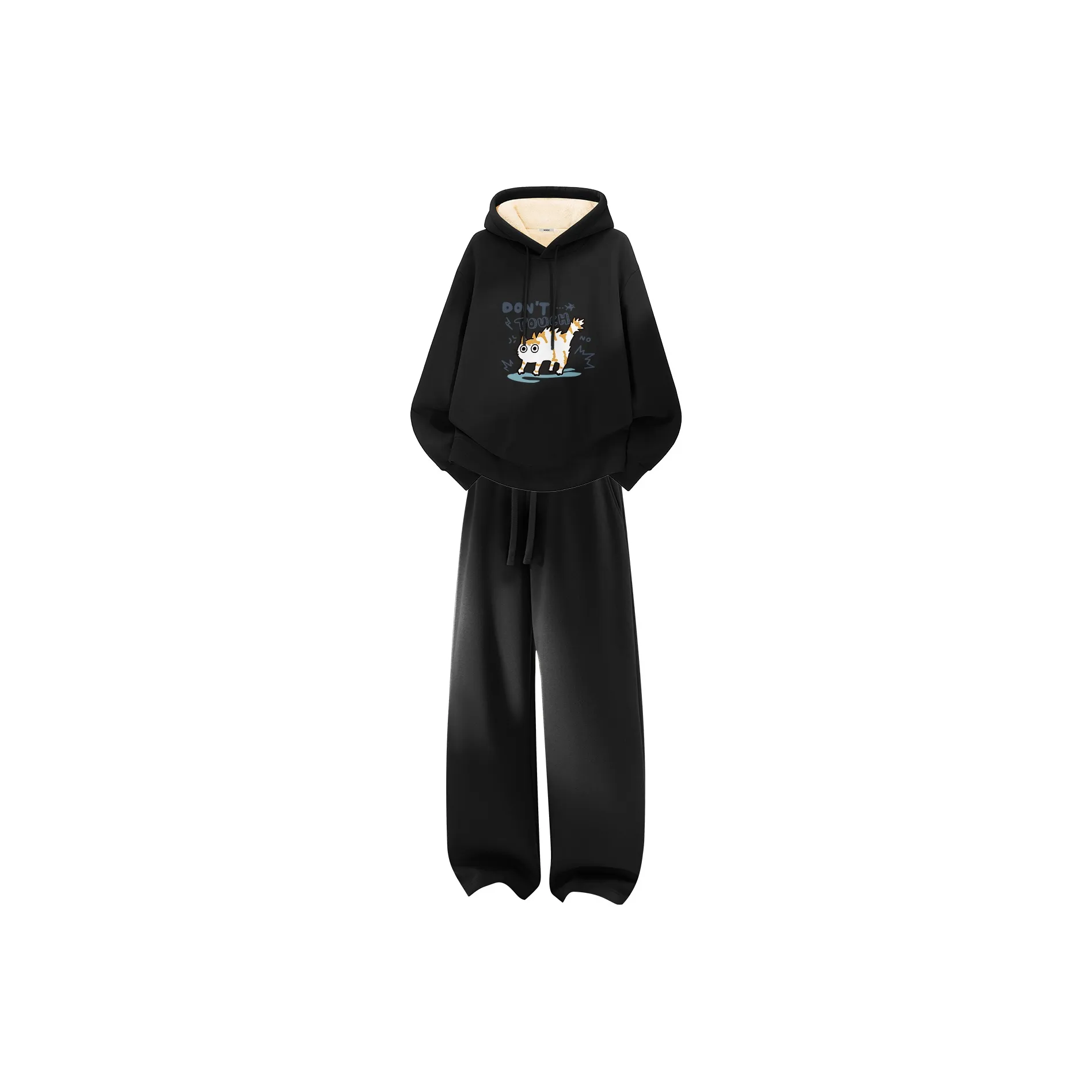 Miniso Осенний Зимний Свитшот Комплект Унисекс 2 Штуки