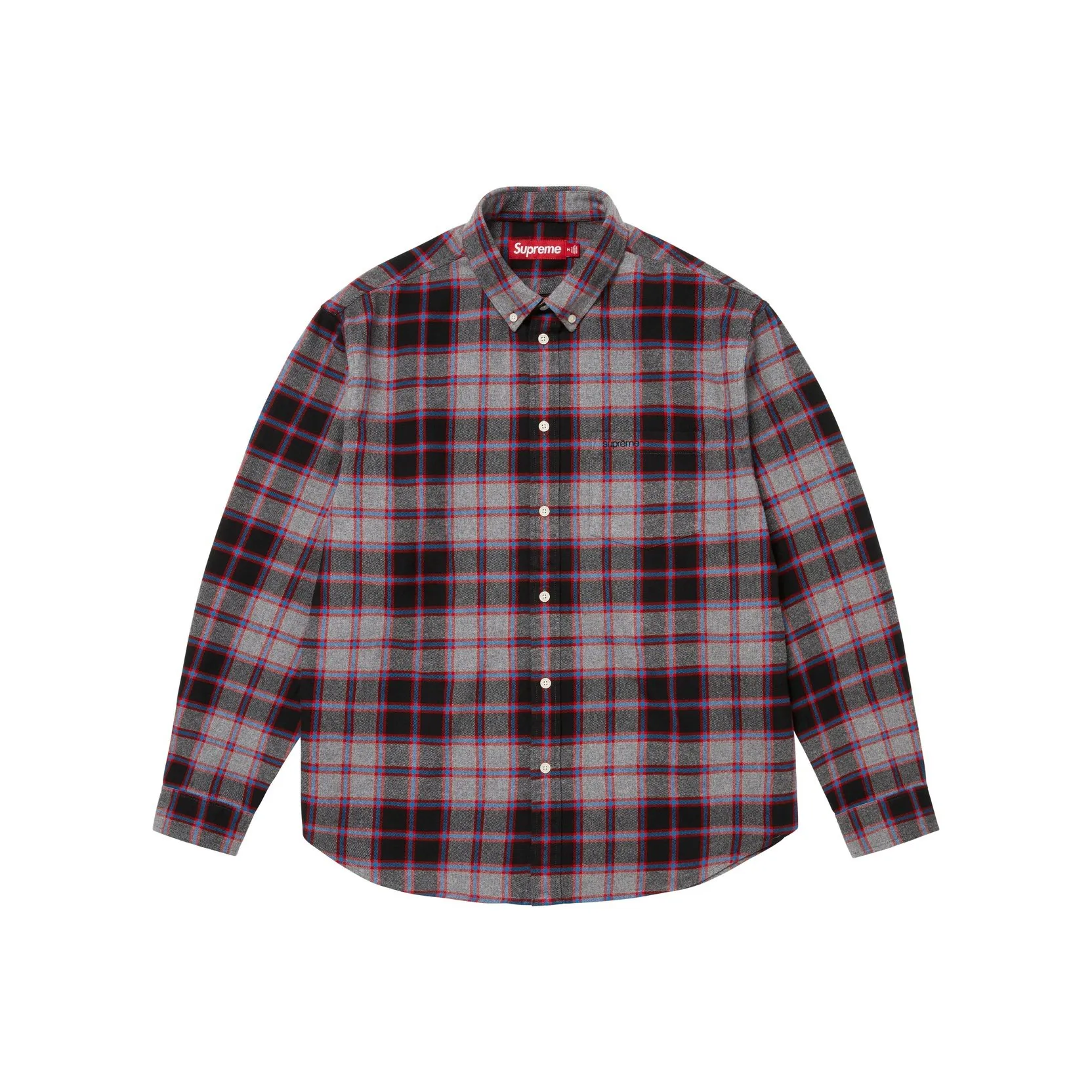 Supreme FW25 Week6 Клетчатая Фланельная Рубашка Унисекс