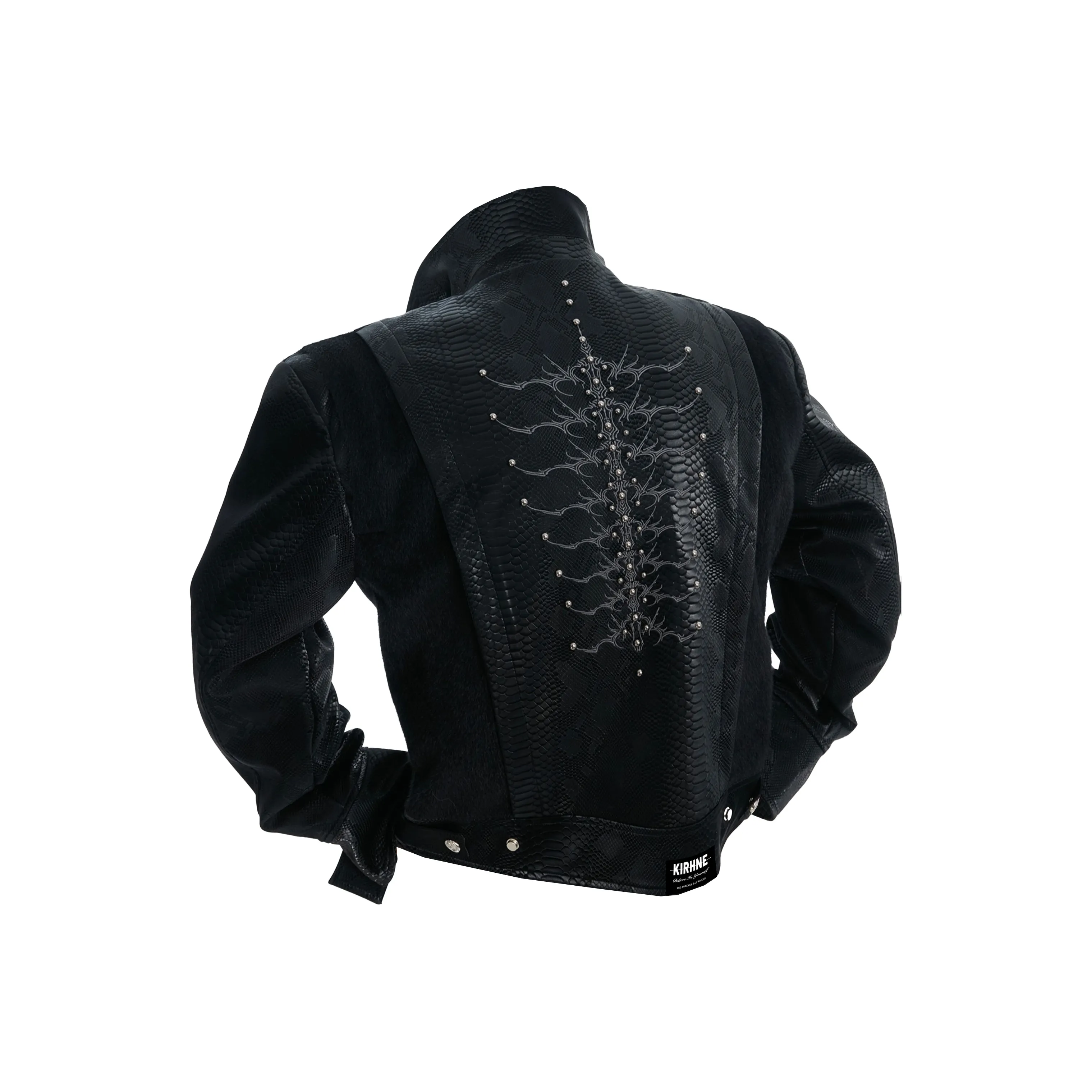 KIRHNE Черный Унисекс Кожаные куртки