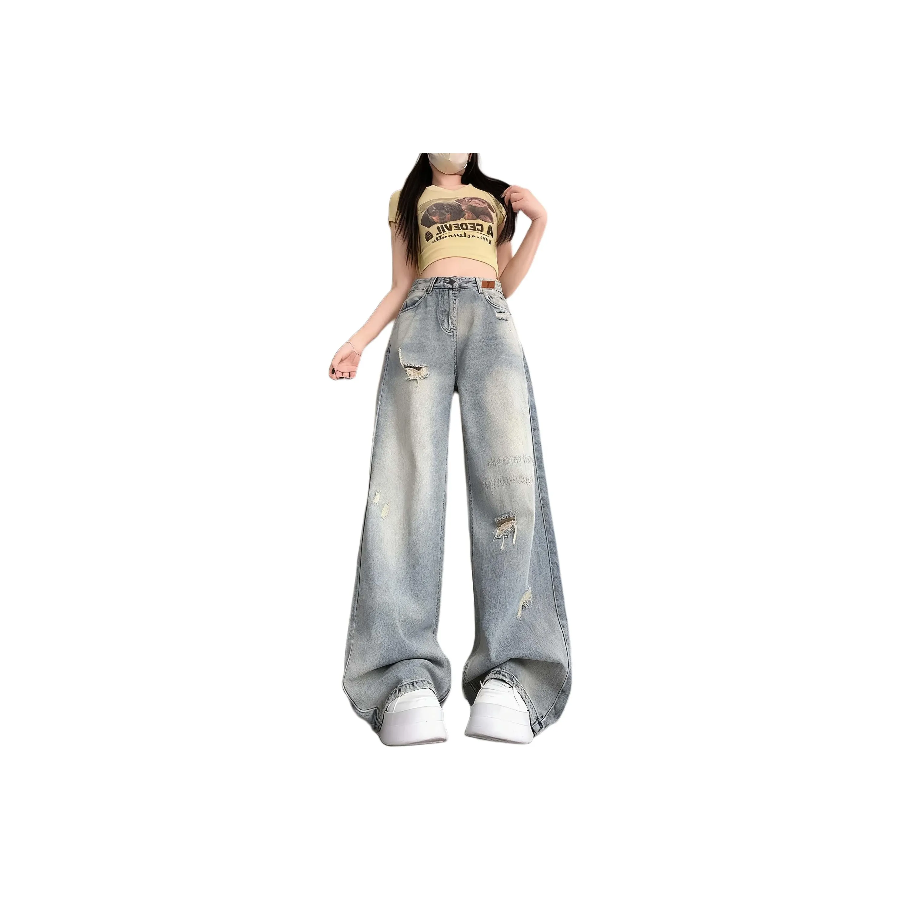 7 SEVFUN Светло-синие Женские Джинсы