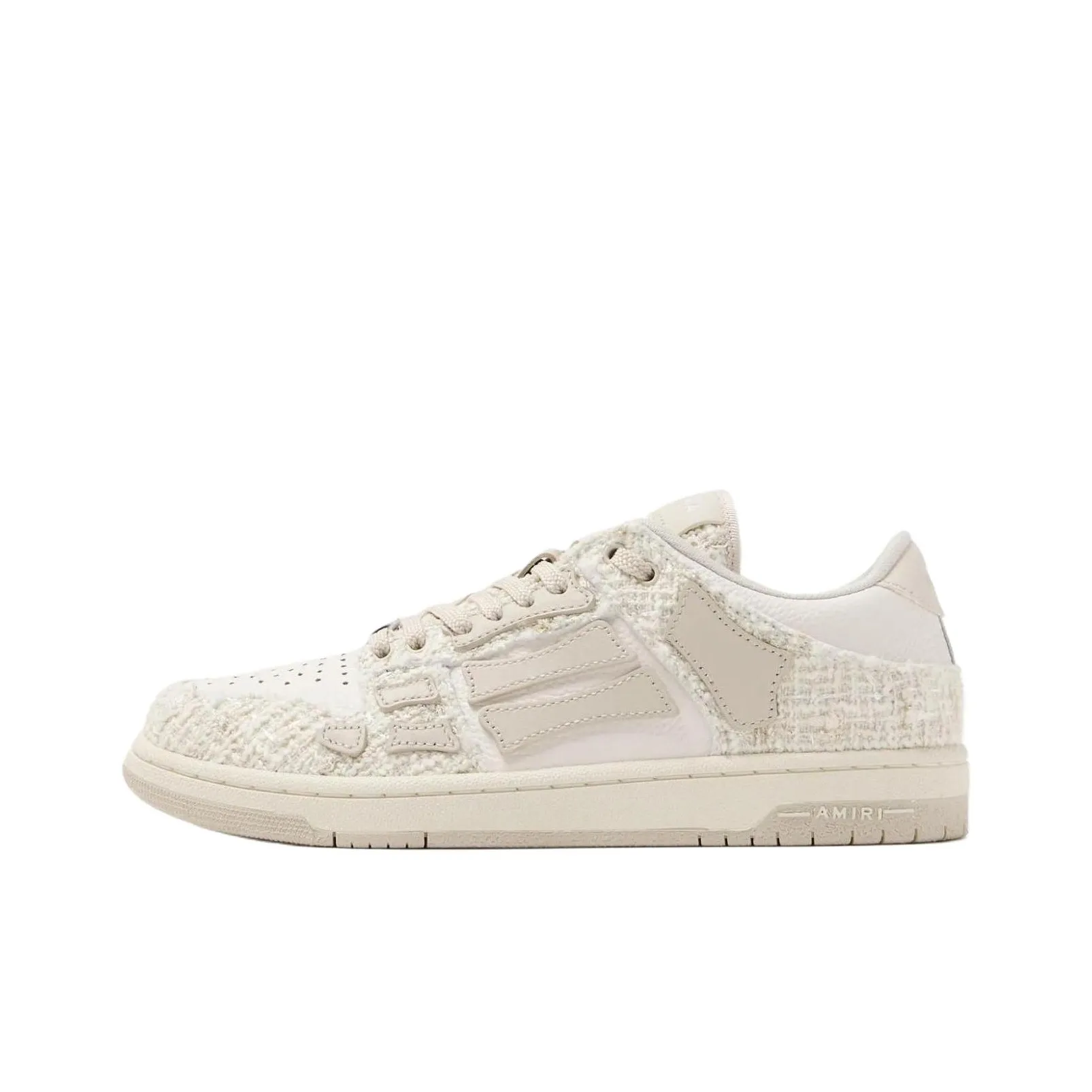 AMIRI Skateboard Shoes Women's Low Top Beige