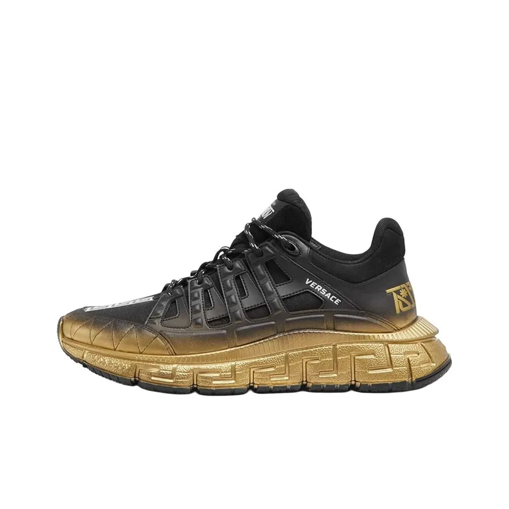 VERSACE Trigreca Casual Shoes Men Low Top Black