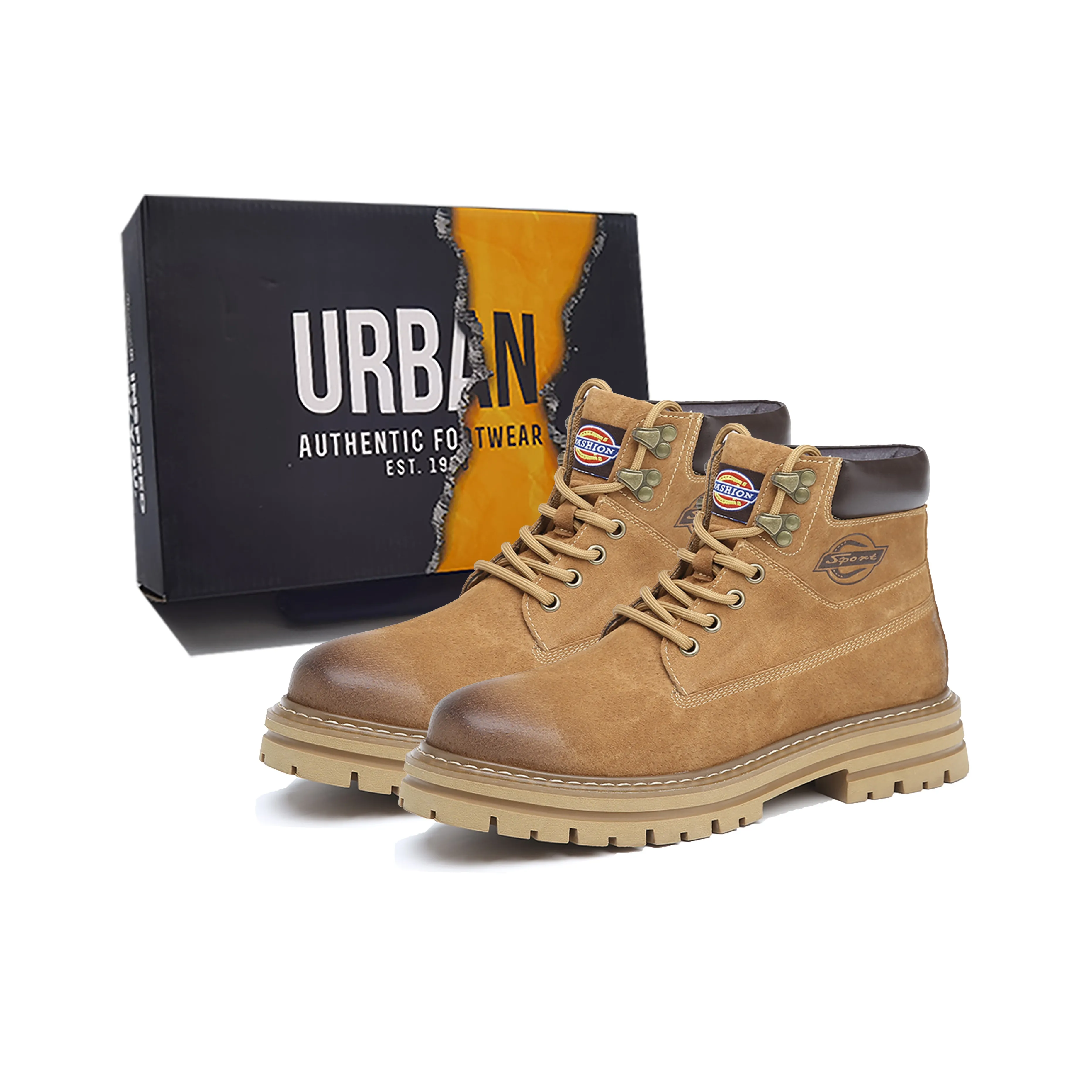 URBAN AUTHENTIC 12,5cm Мартин Ботинок Средний Каблук Мужской